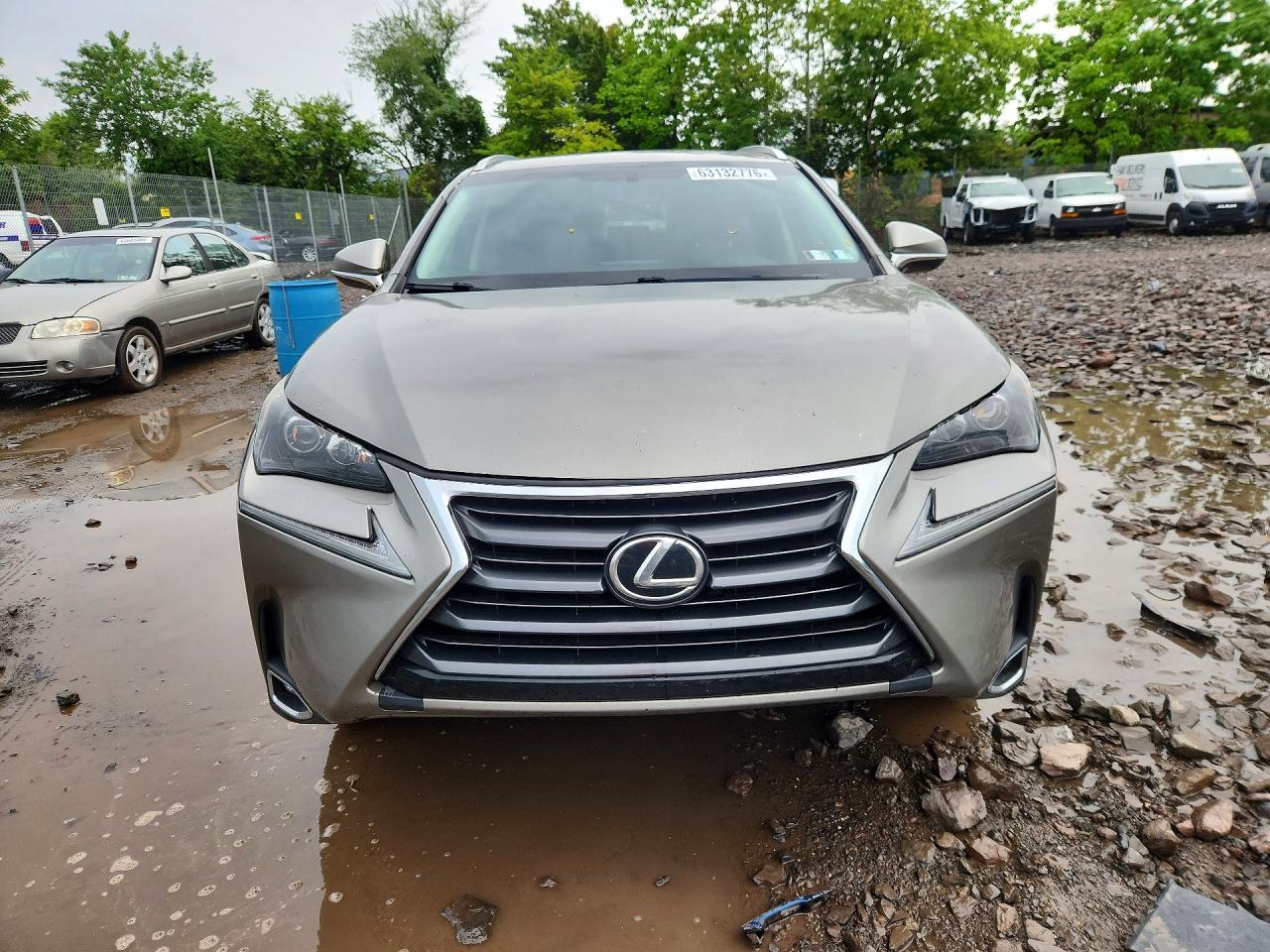 2015 Lexus Nx 200t Gray vin: JTJBARBZ3F2002616