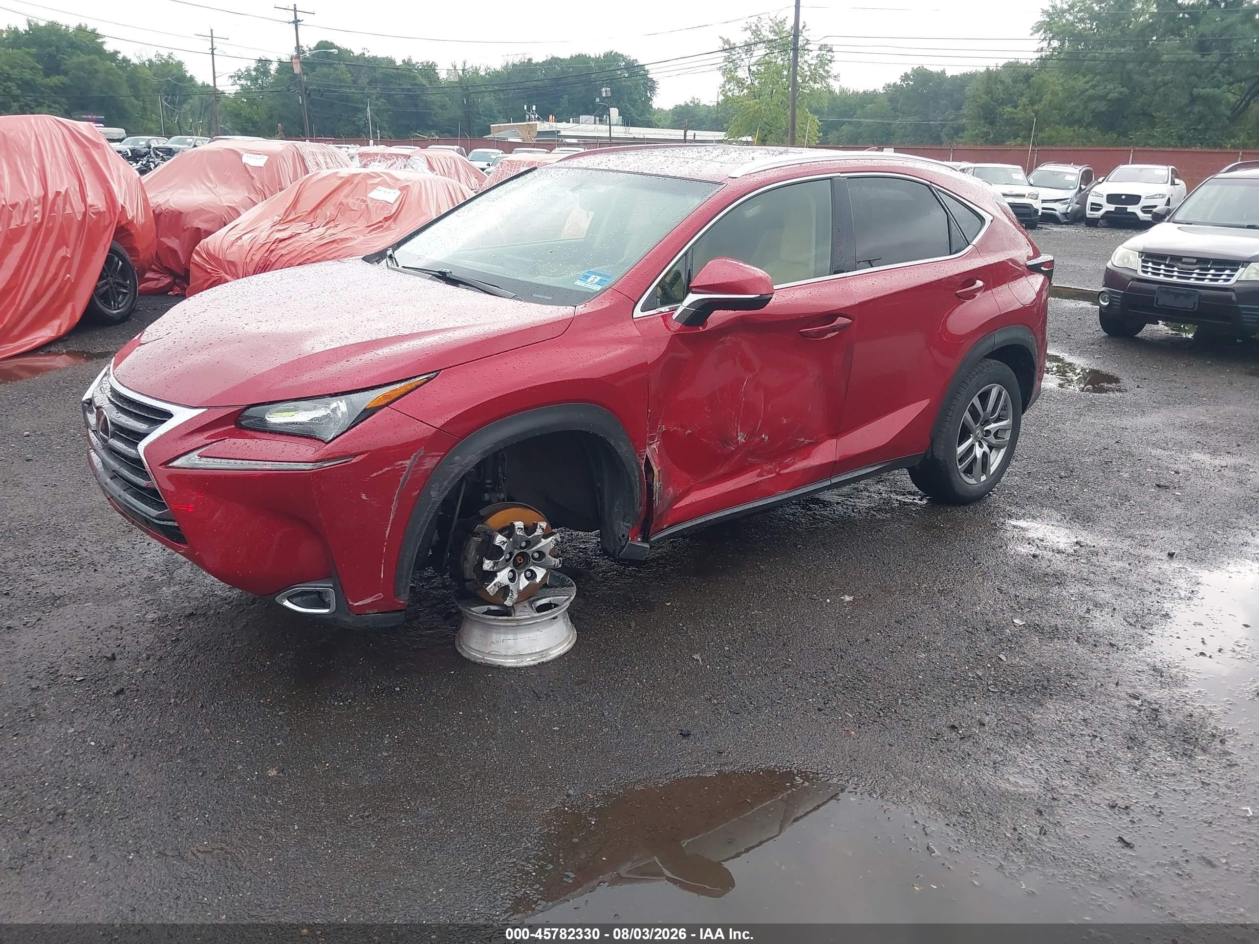 2015 Lexus Nx 200t   Red vin: JTJBARBZ3F2003071