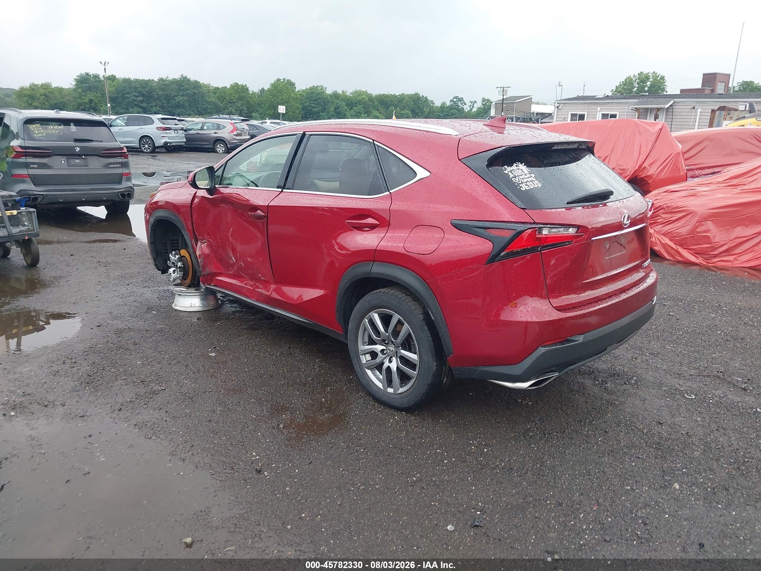 2015 Lexus Nx 200t   Red vin: JTJBARBZ3F2003071