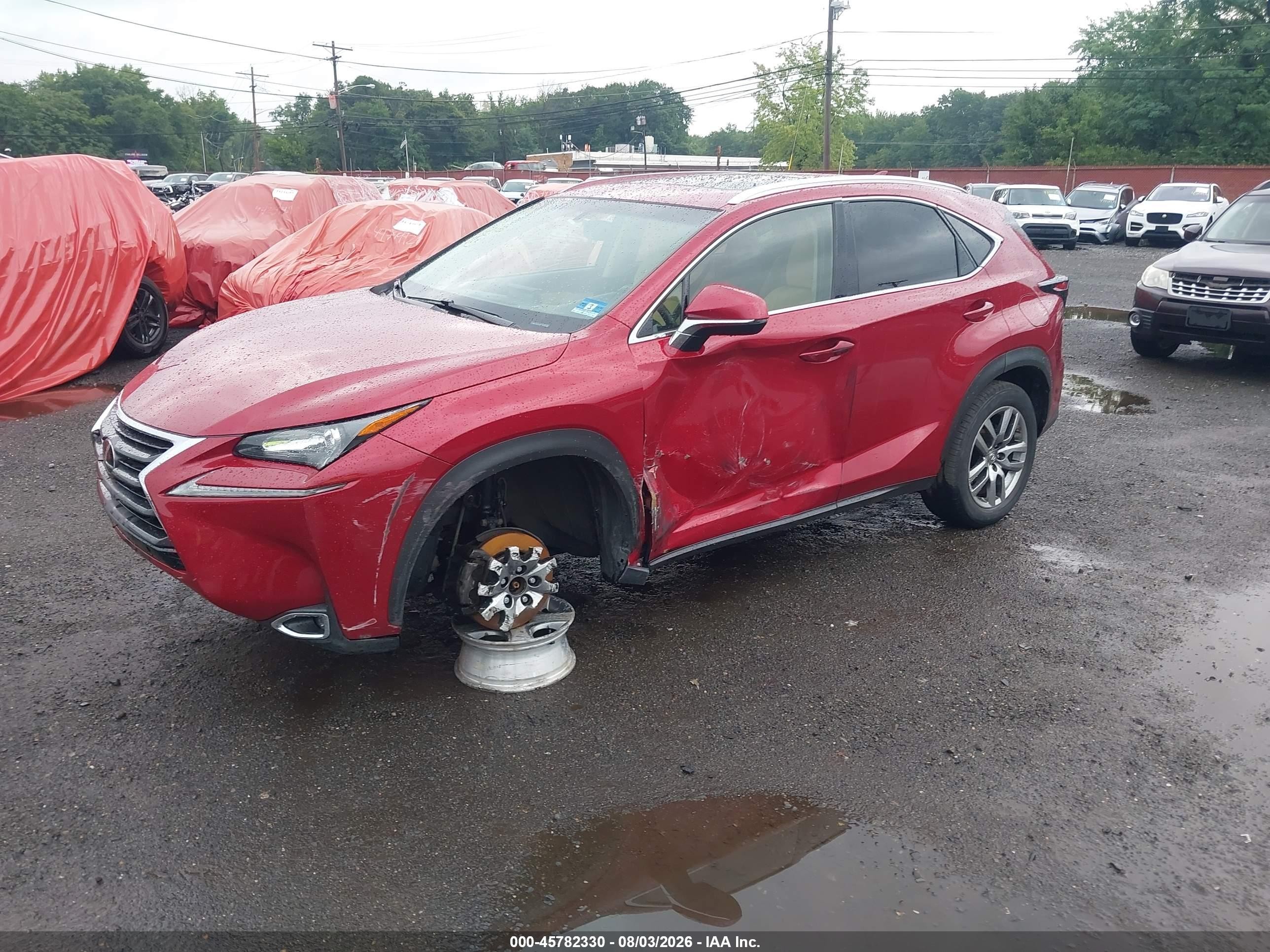 2015 Lexus Nx 200t   Red vin: JTJBARBZ3F2003071