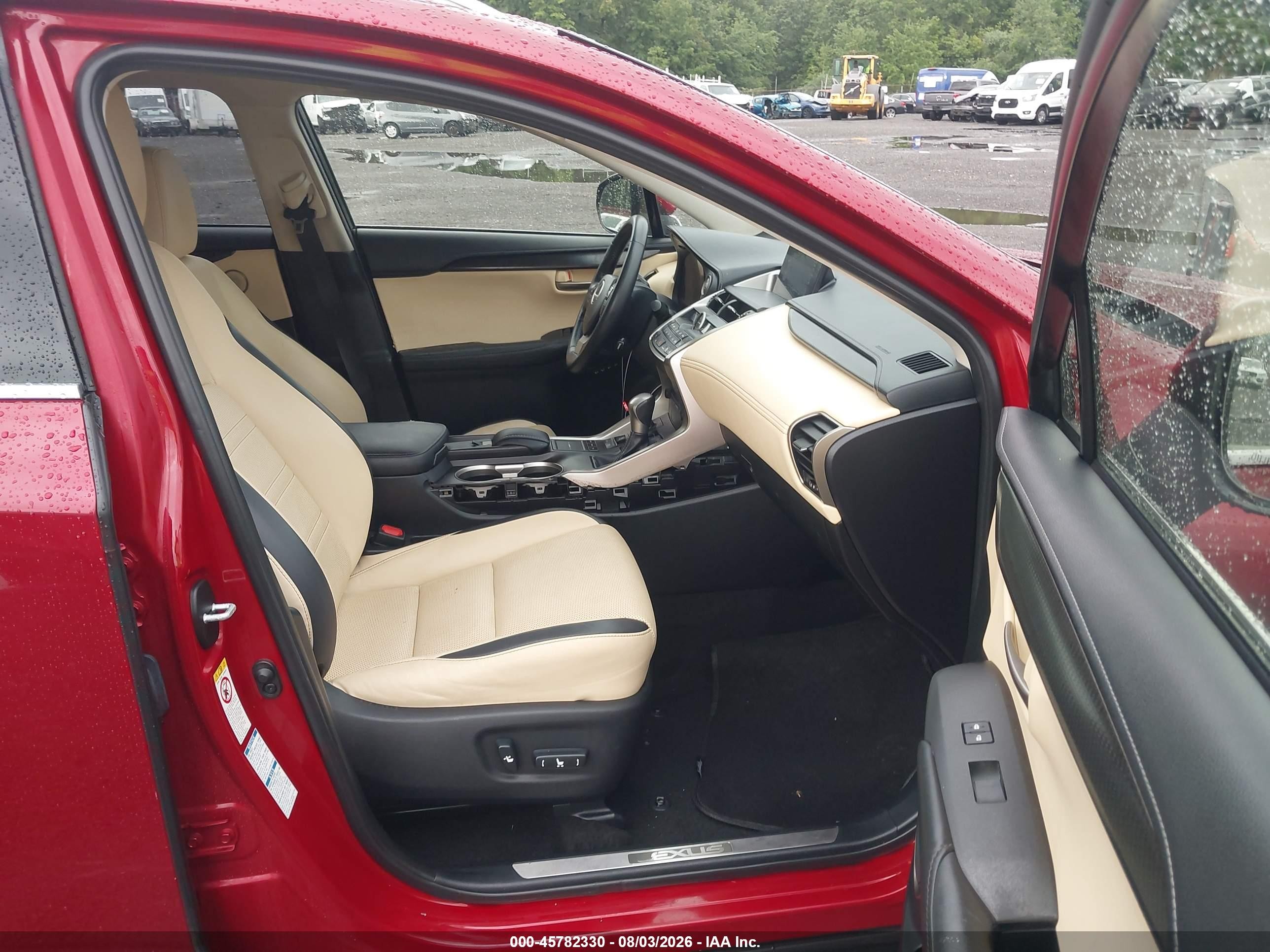 2015 Lexus Nx 200t   Red vin: JTJBARBZ3F2003071