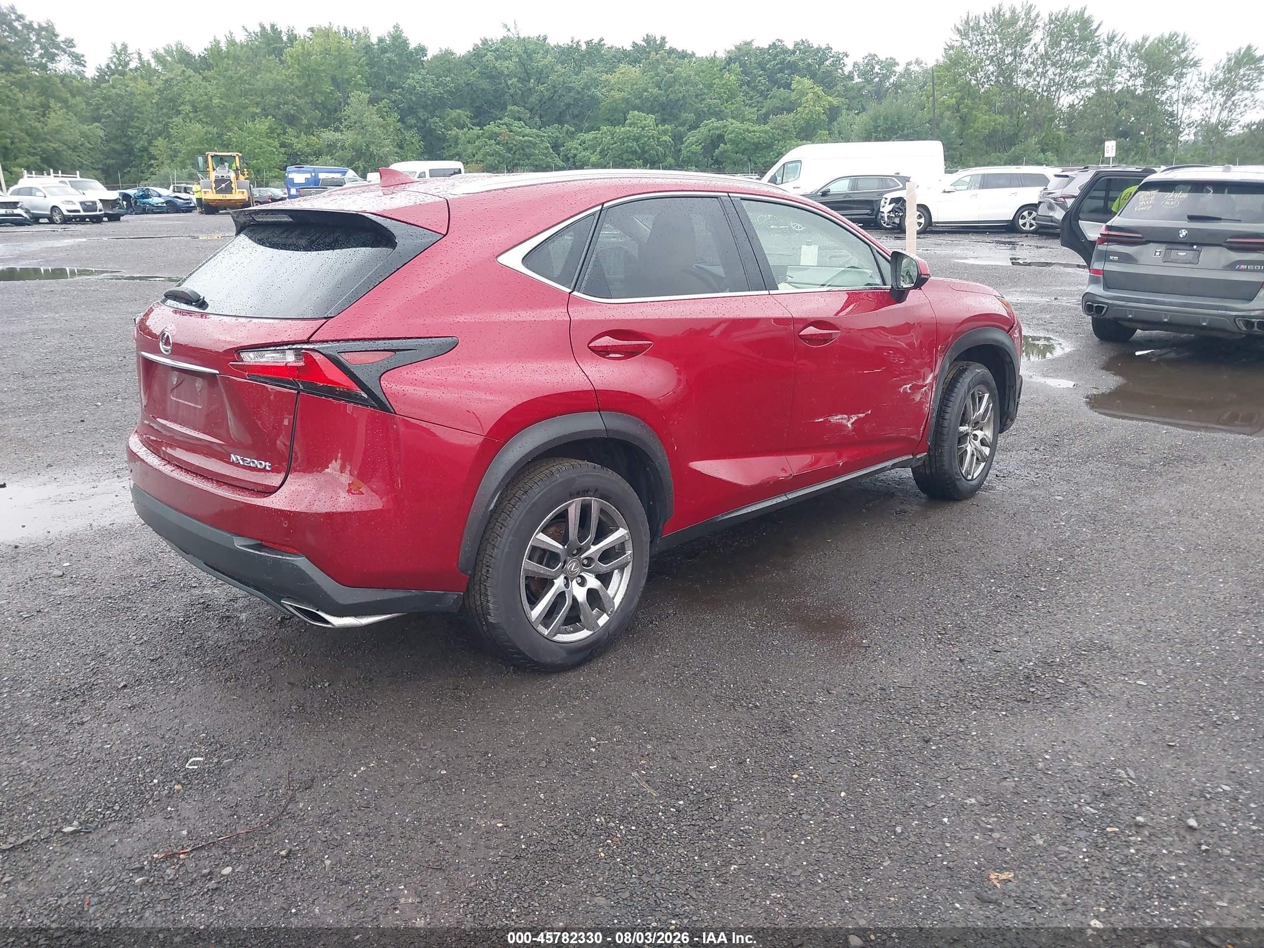 2015 Lexus Nx 200t   Red vin: JTJBARBZ3F2003071