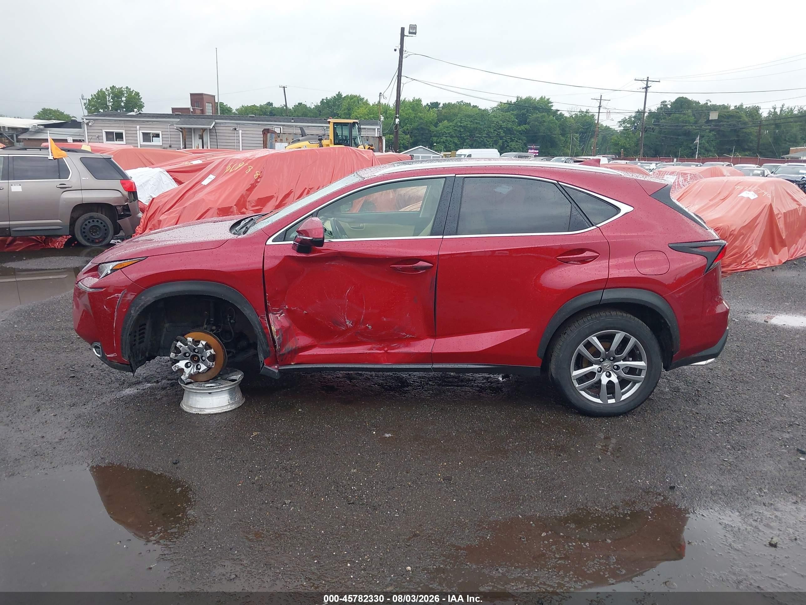 2015 Lexus Nx 200t   Red vin: JTJBARBZ3F2003071