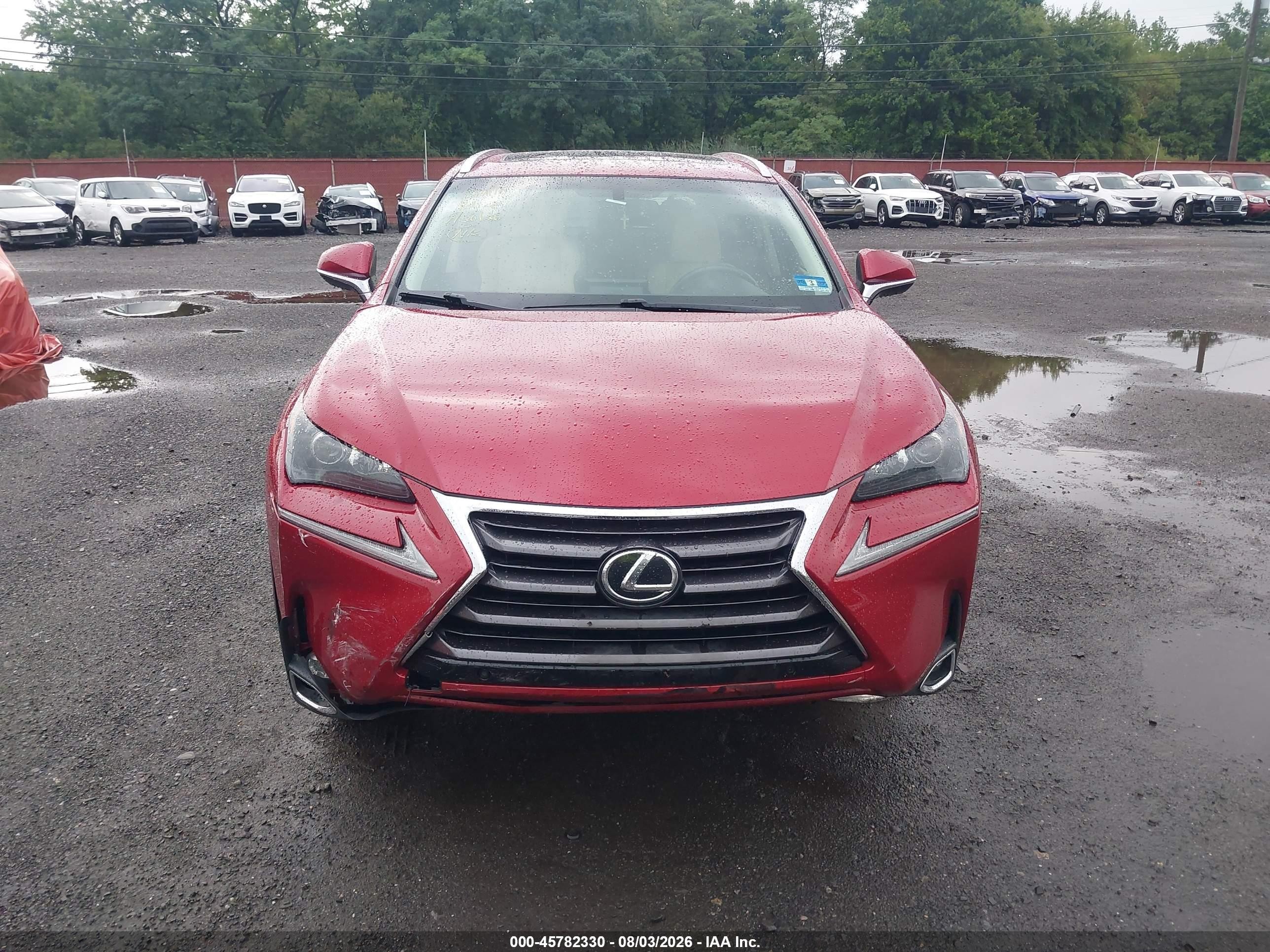 2015 Lexus Nx 200t   Red vin: JTJBARBZ3F2003071
