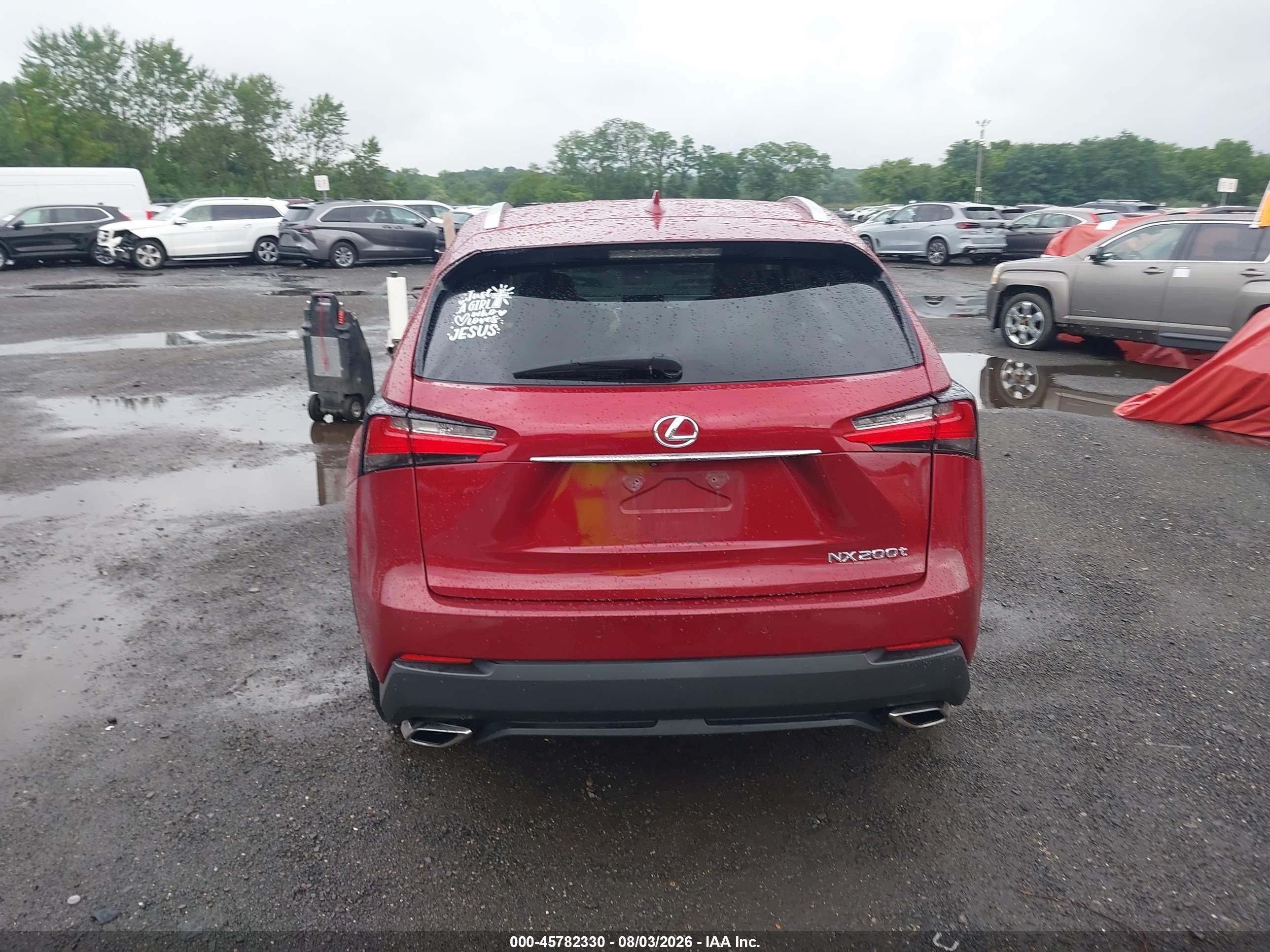 2015 Lexus Nx 200t   Red vin: JTJBARBZ3F2003071