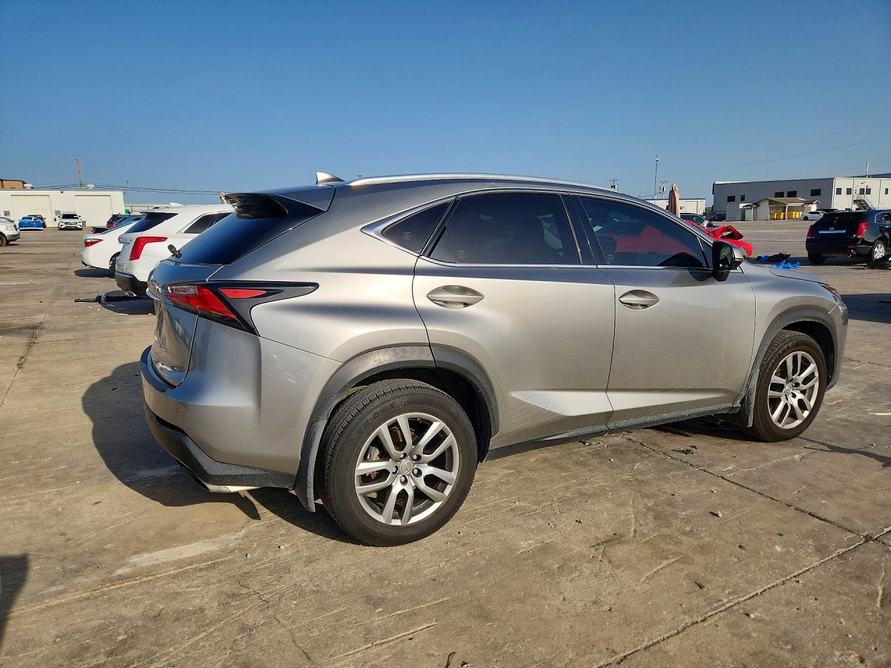 2015 Lexus Nx 200t Gray vin: JTJBARBZ3F2003927