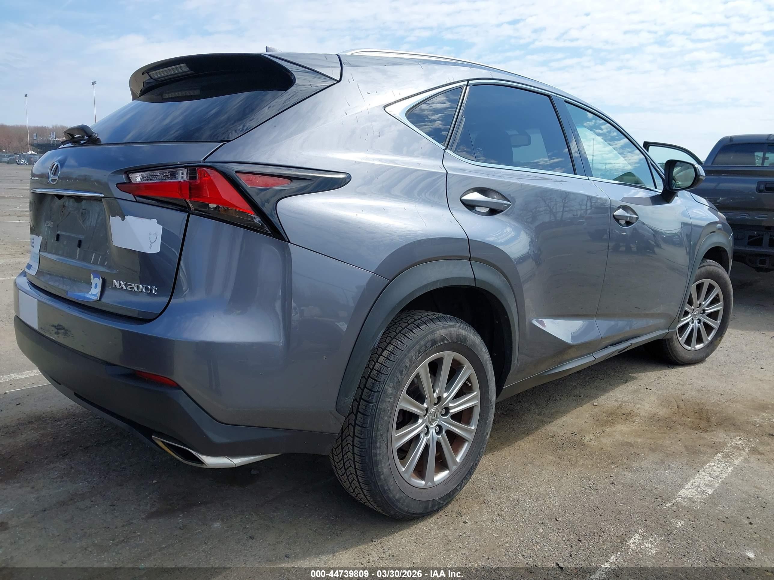 2015 Lexus Nx 200t   Gray vin: JTJBARBZ3F2007377