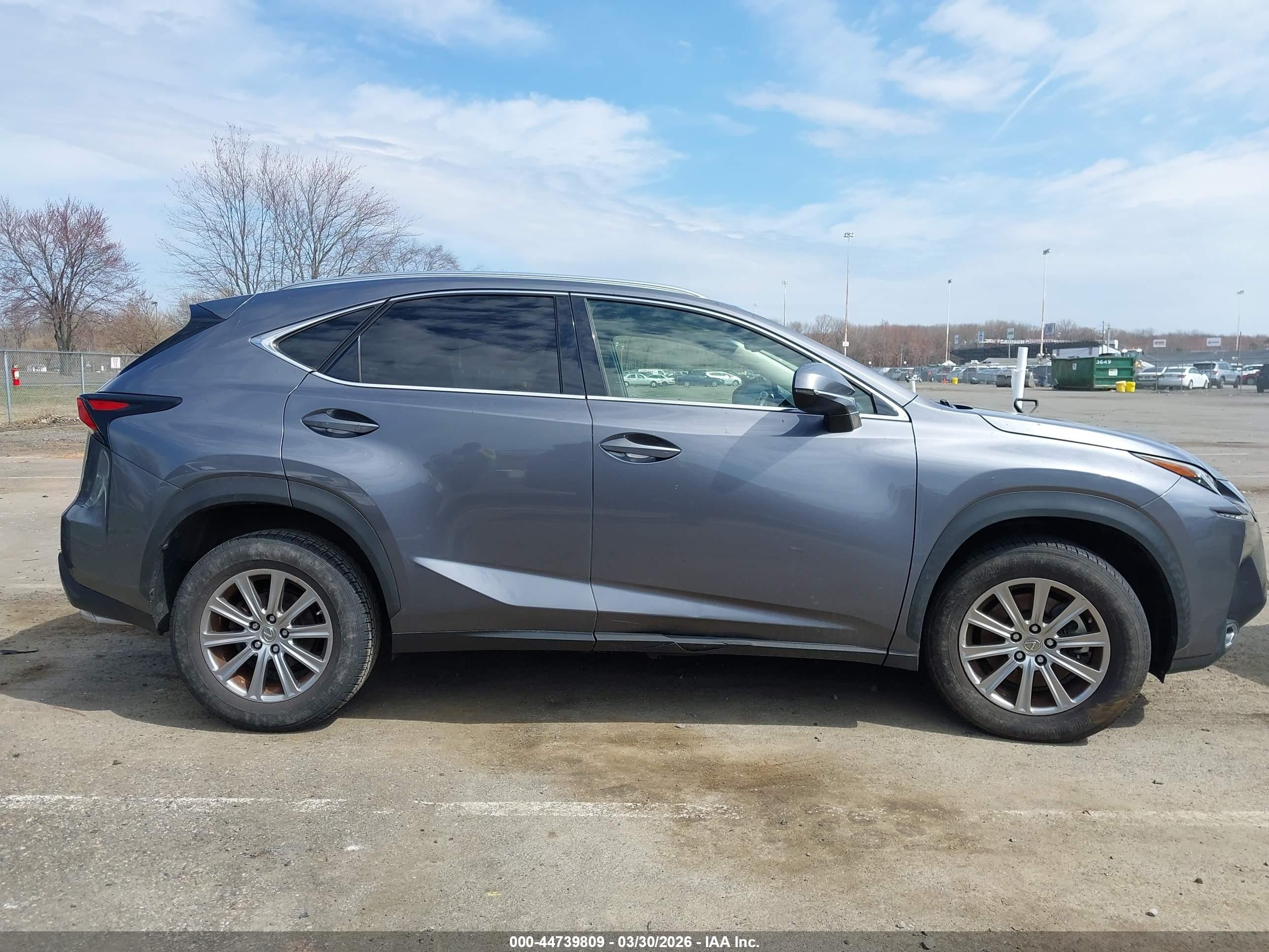 2015 Lexus Nx 200t   Gray vin: JTJBARBZ3F2007377