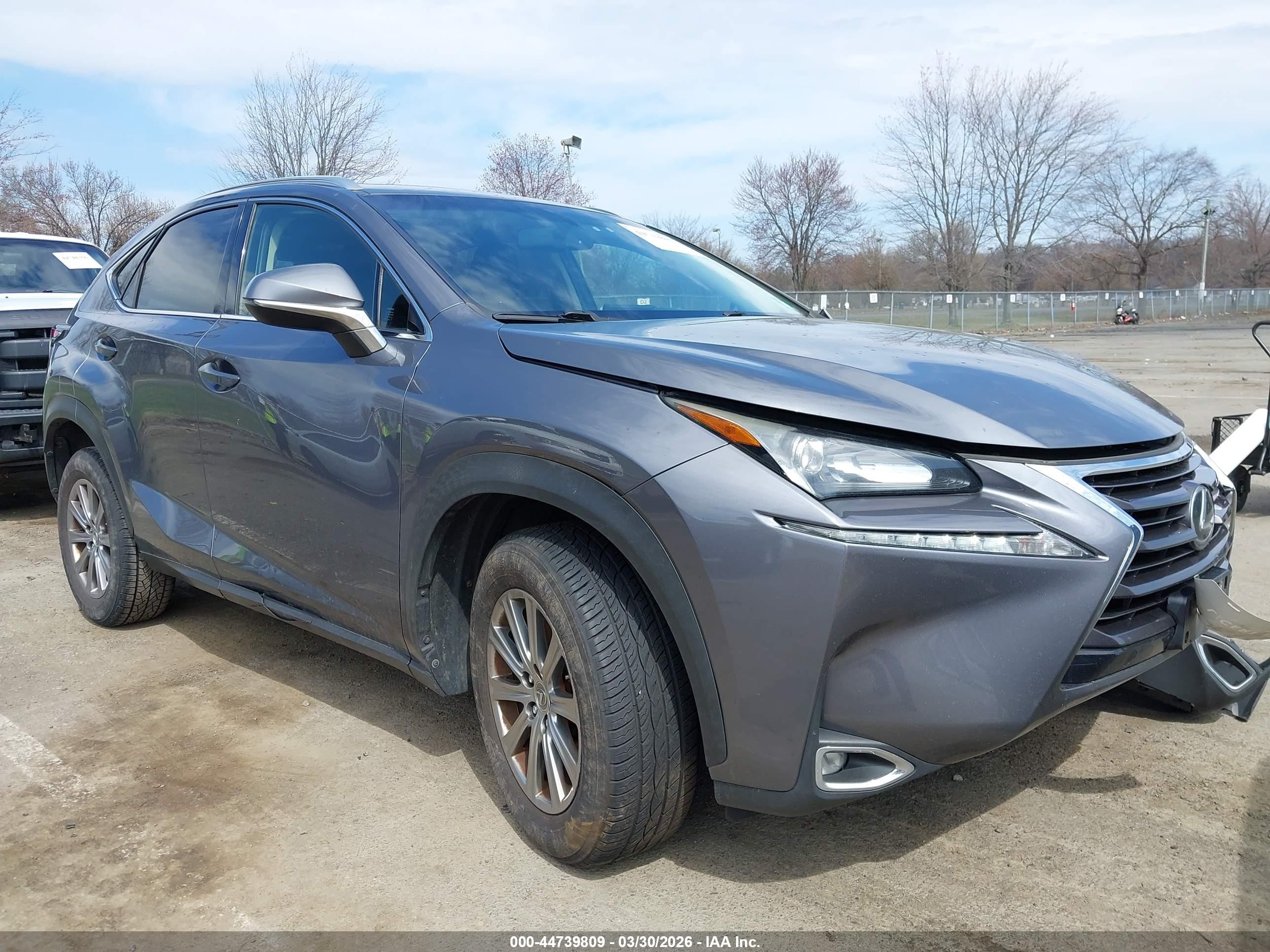 2015 Lexus Nx 200t   Gray vin: JTJBARBZ3F2007377