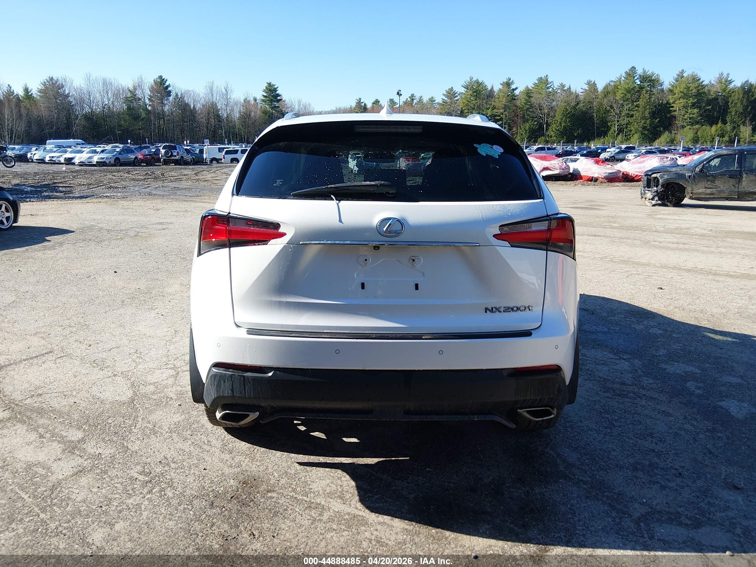 2015 Lexus Nx 200t White vin: JTJBARBZ3F2011106