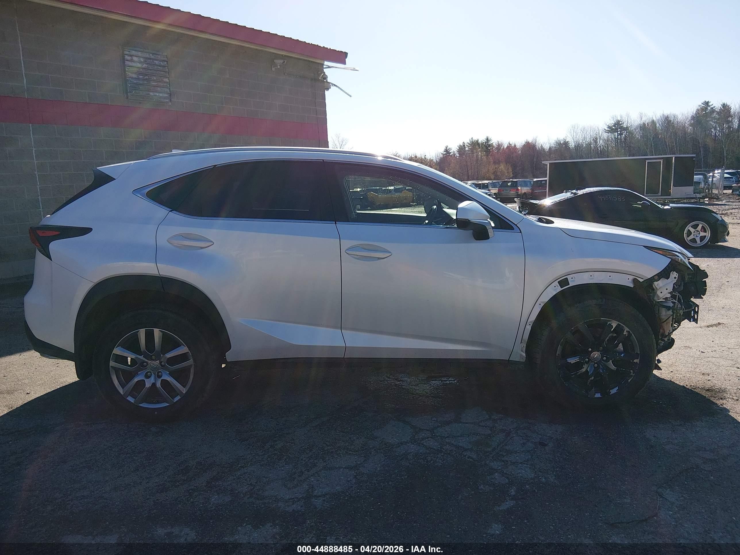 2015 Lexus Nx 200t White vin: JTJBARBZ3F2011106