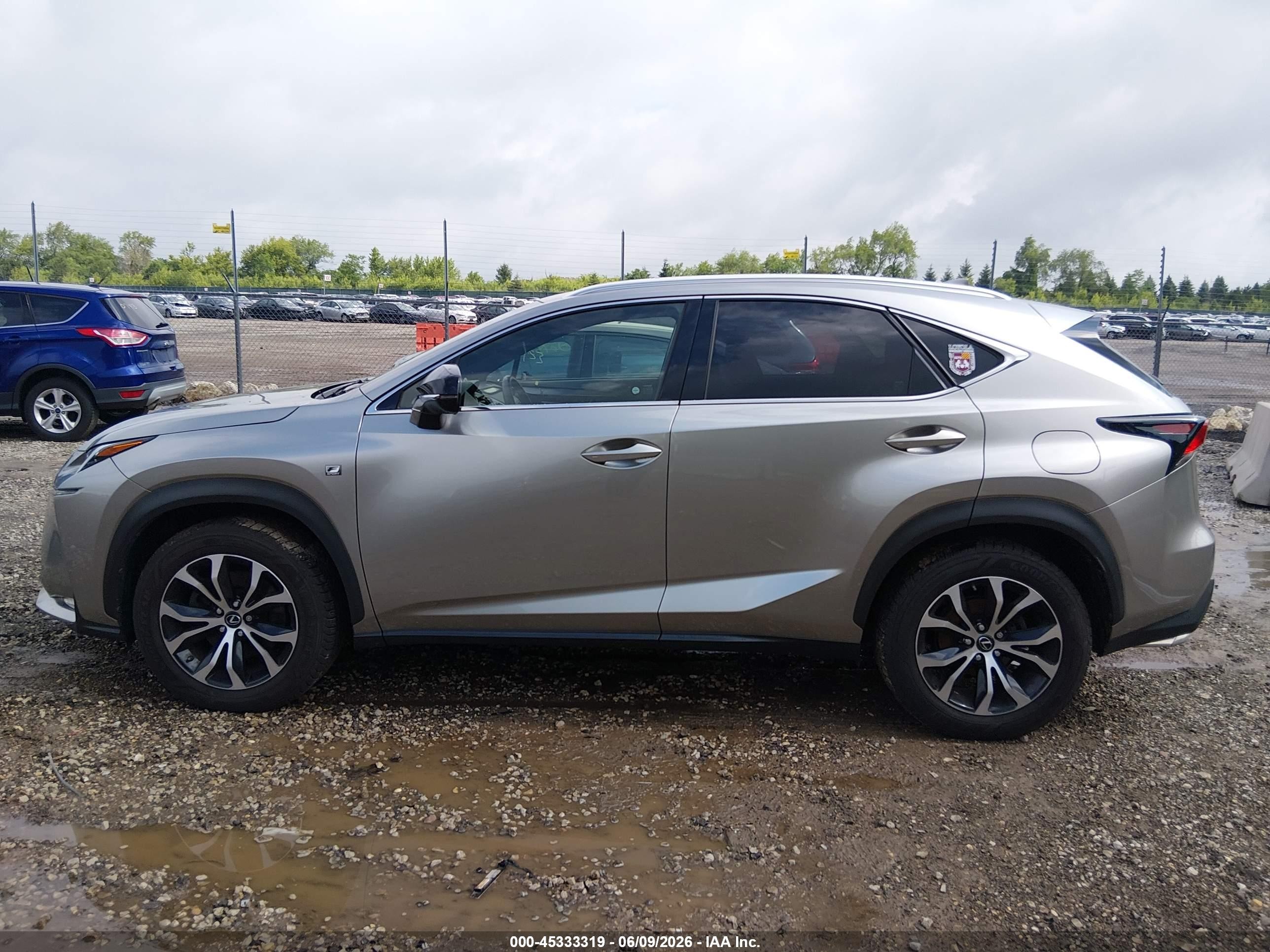 2015 Lexus Nx 200t F Sport Silver vin: JTJBARBZ3F2028701