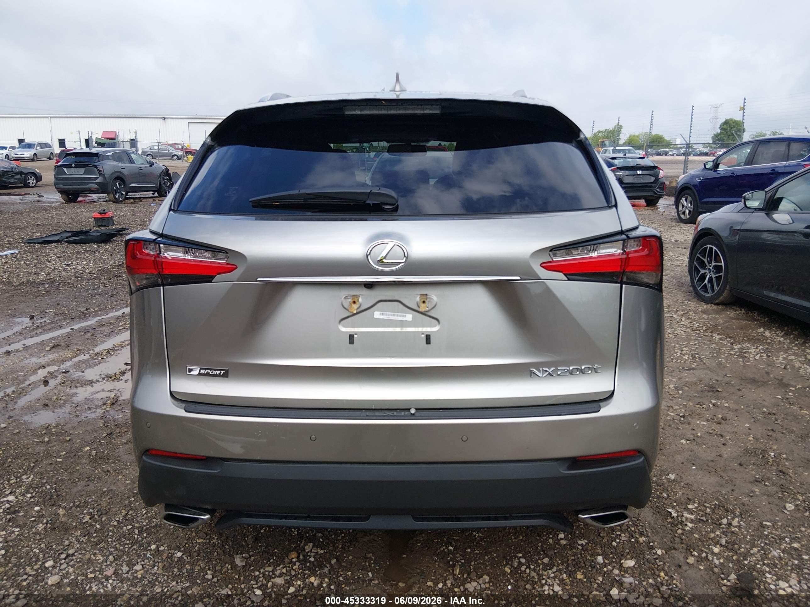 2015 Lexus Nx 200t F Sport Silver vin: JTJBARBZ3F2028701