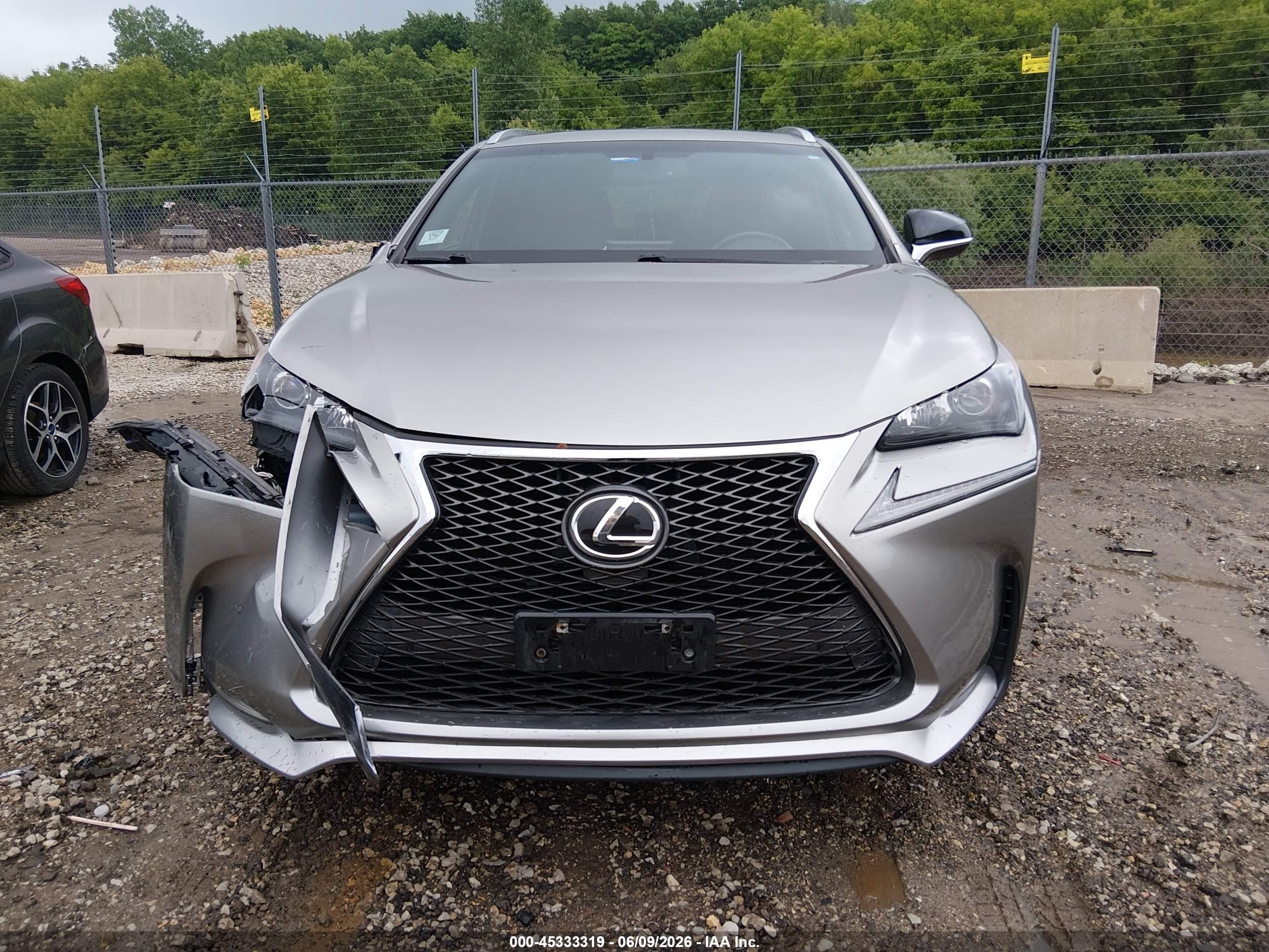 2015 Lexus Nx 200t F Sport Silver vin: JTJBARBZ3F2028701