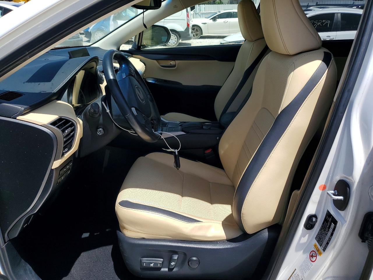 2015 Lexus Nx 200t White vin: JTJBARBZ3F2030755