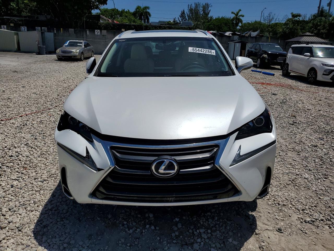 2015 Lexus Nx 200t White vin: JTJBARBZ3F2030755