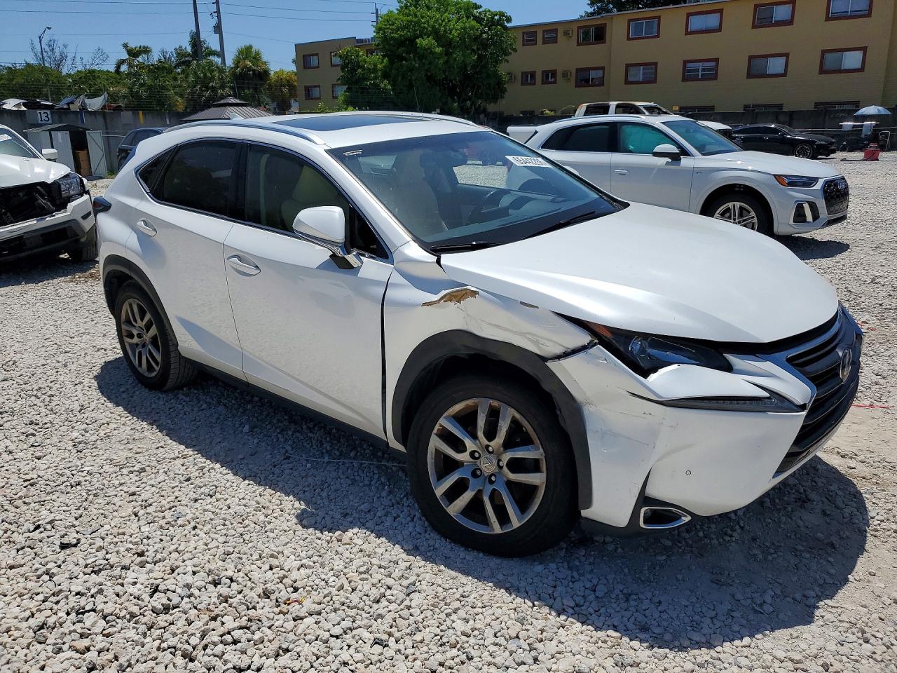 2015 Lexus Nx 200t White vin: JTJBARBZ3F2030755