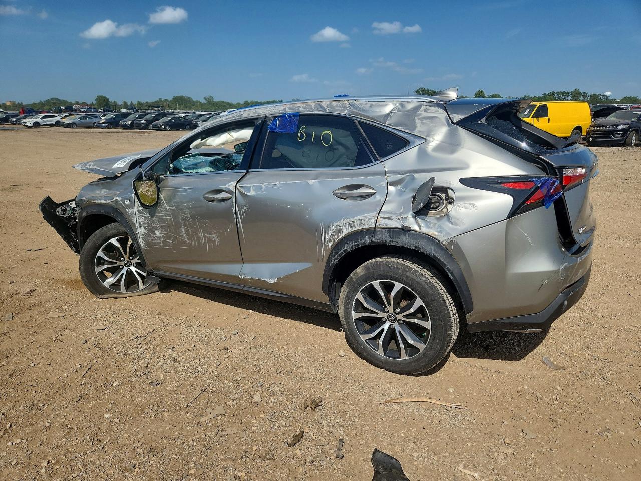 2015 Lexus Nx 200t Gray vin: JTJBARBZ3F2031145