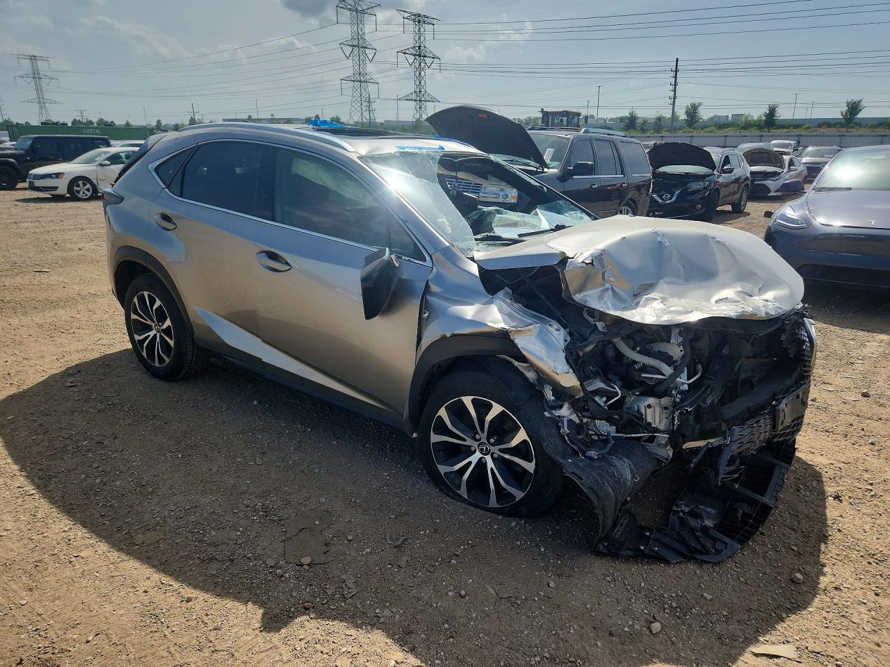 2015 Lexus Nx 200t Gray vin: JTJBARBZ3F2031145