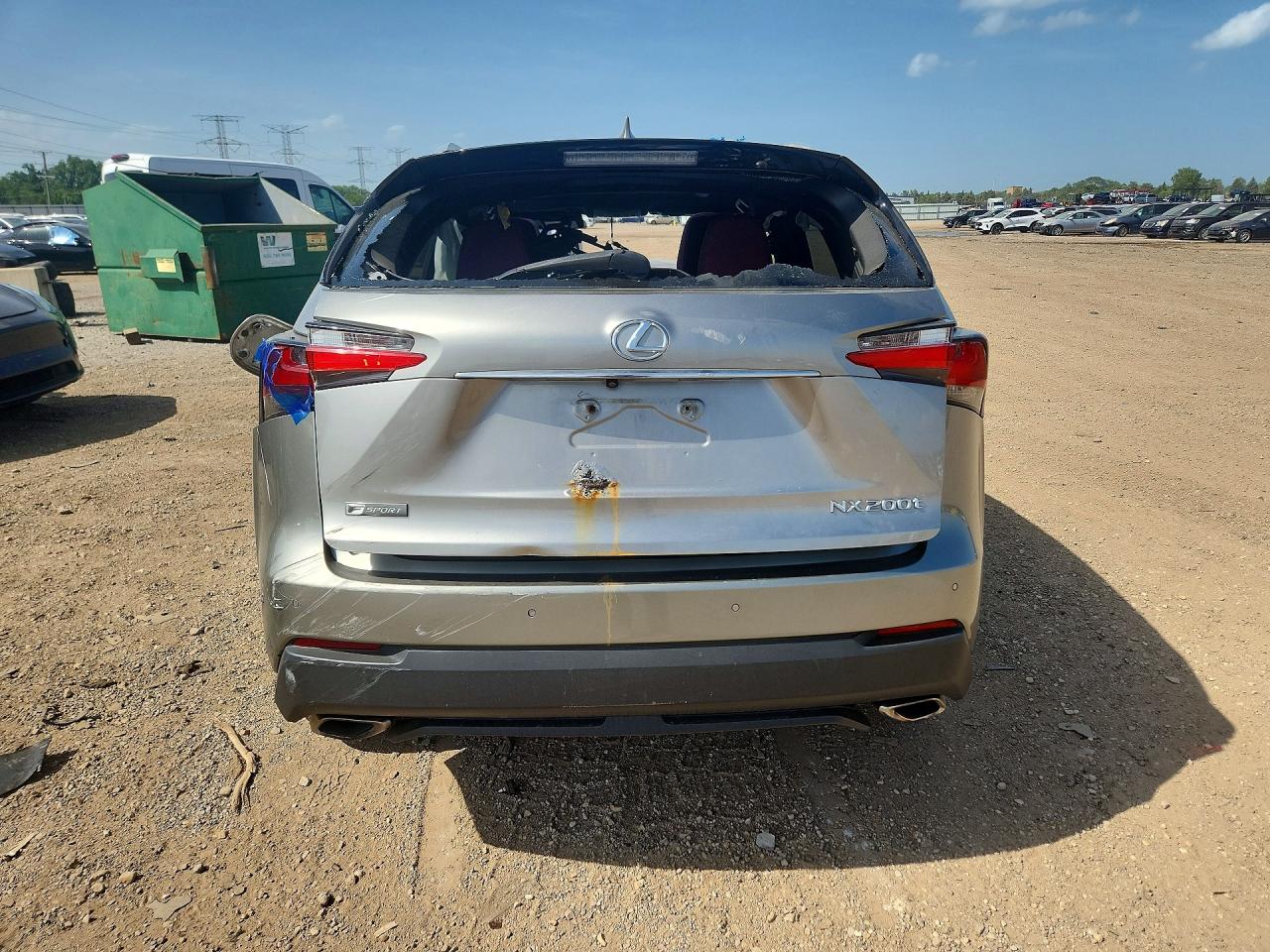 2015 Lexus Nx 200t Gray vin: JTJBARBZ3F2031145