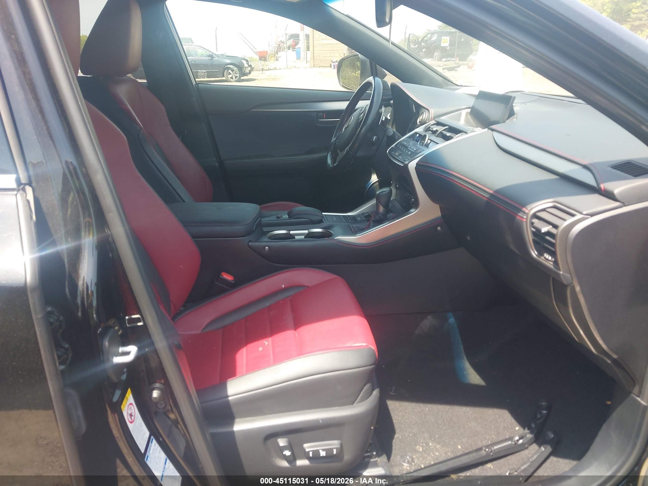 2017 Lexus Nx 200t F Sport Black vin: JTJBARBZ3H2103349