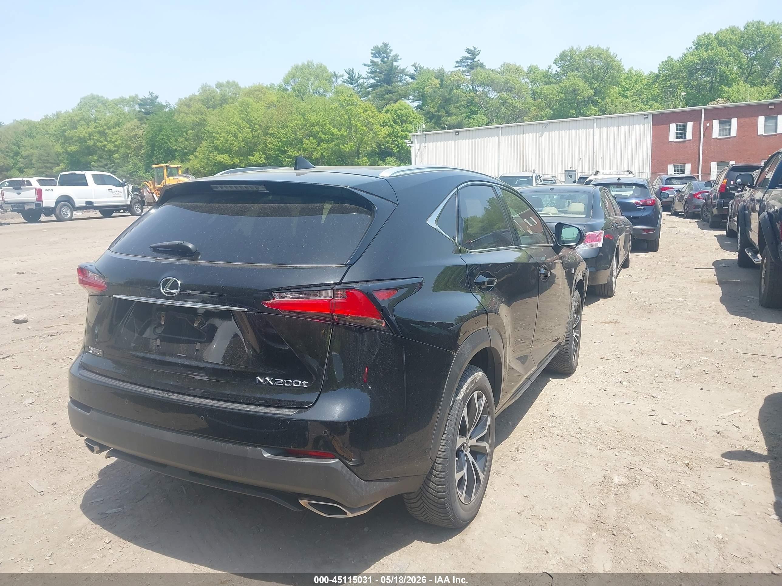 2017 Lexus Nx 200t F Sport Black vin: JTJBARBZ3H2103349