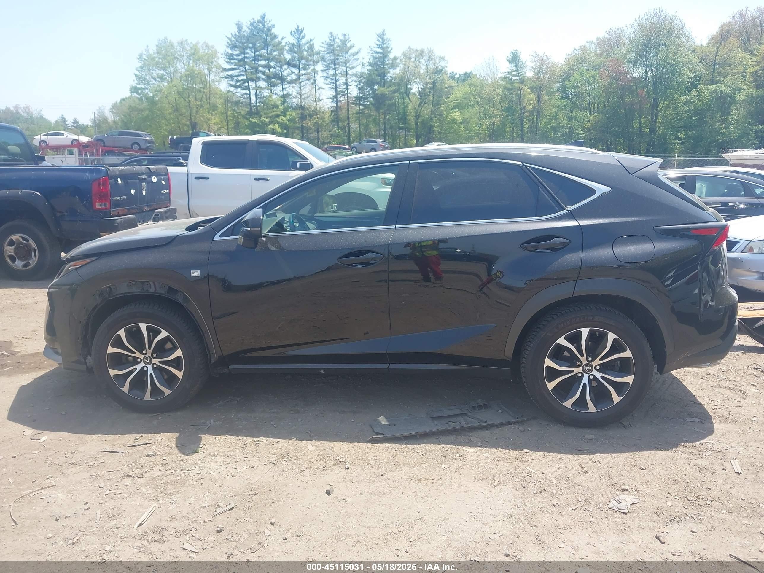 2017 Lexus Nx 200t F Sport Black vin: JTJBARBZ3H2103349