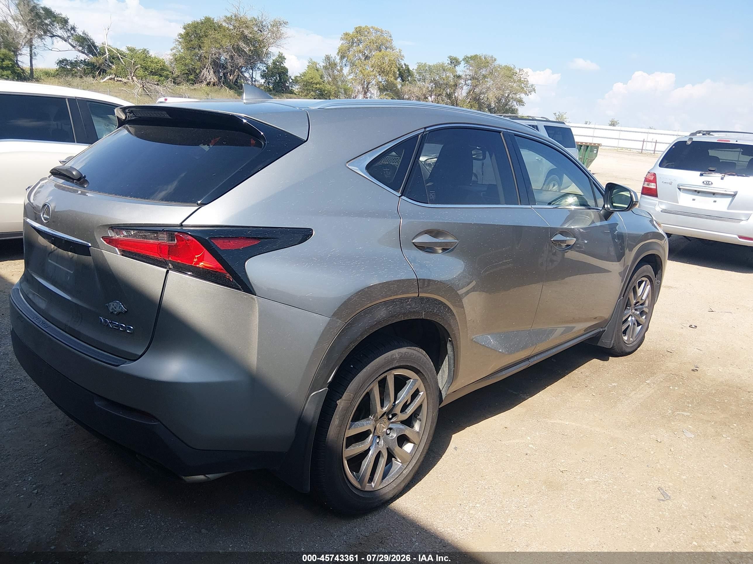 2015 Lexus Nx 200t   Silver vin: JTJBARBZ4F2002186