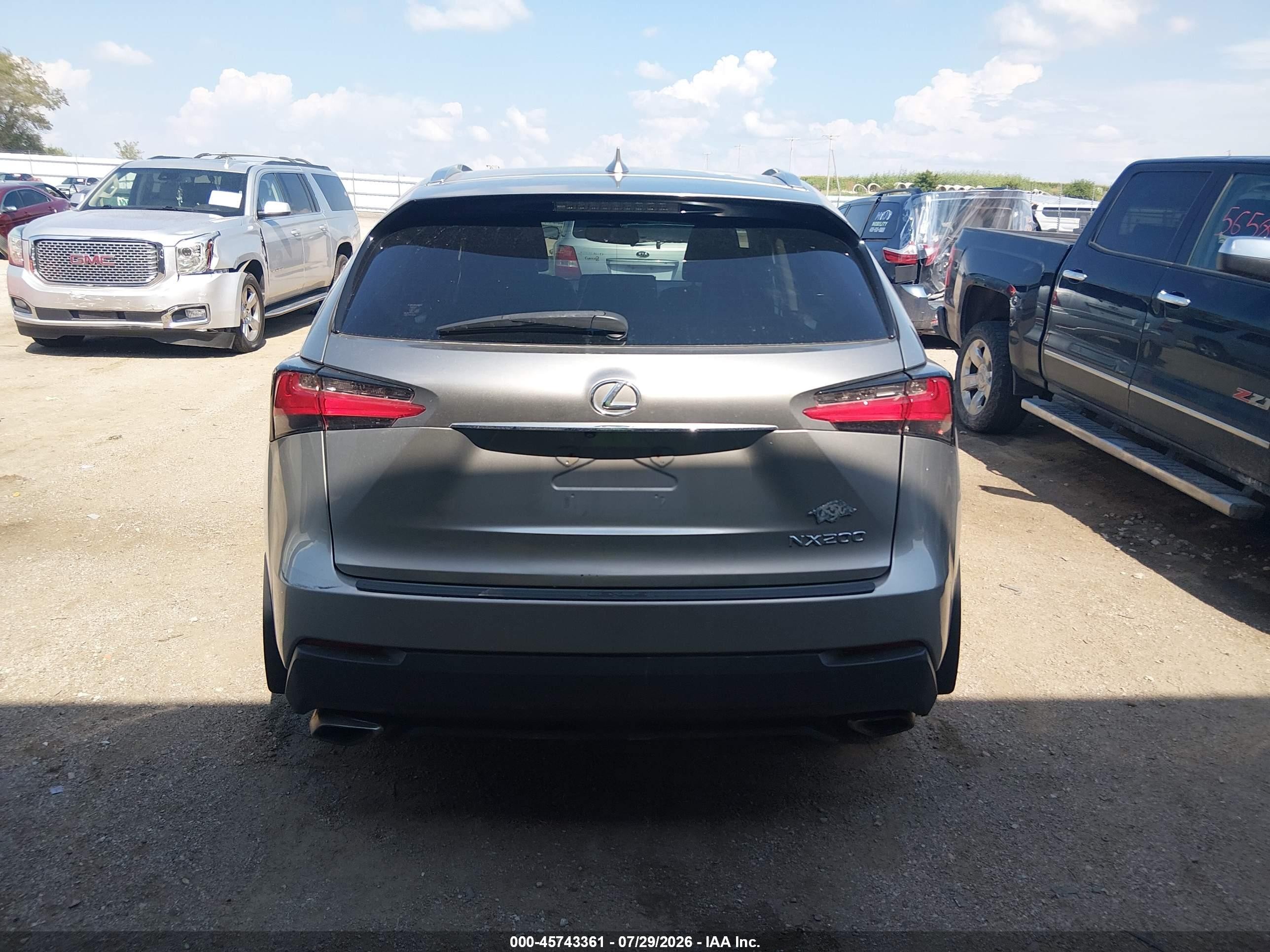 2015 Lexus Nx 200t   Silver vin: JTJBARBZ4F2002186