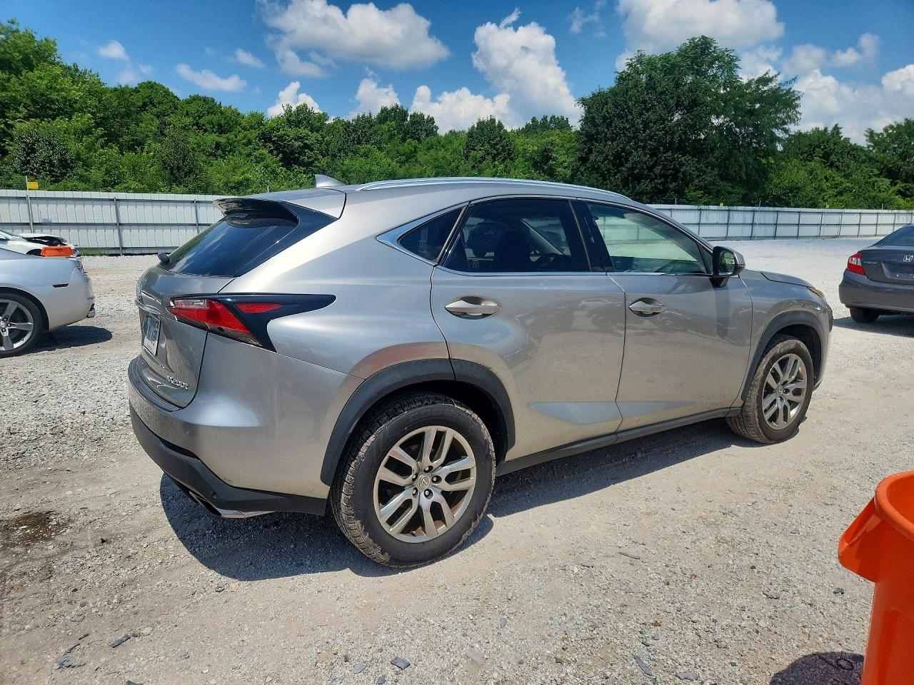 2015 Lexus Nx 200t Silver vin: JTJBARBZ4F2009025