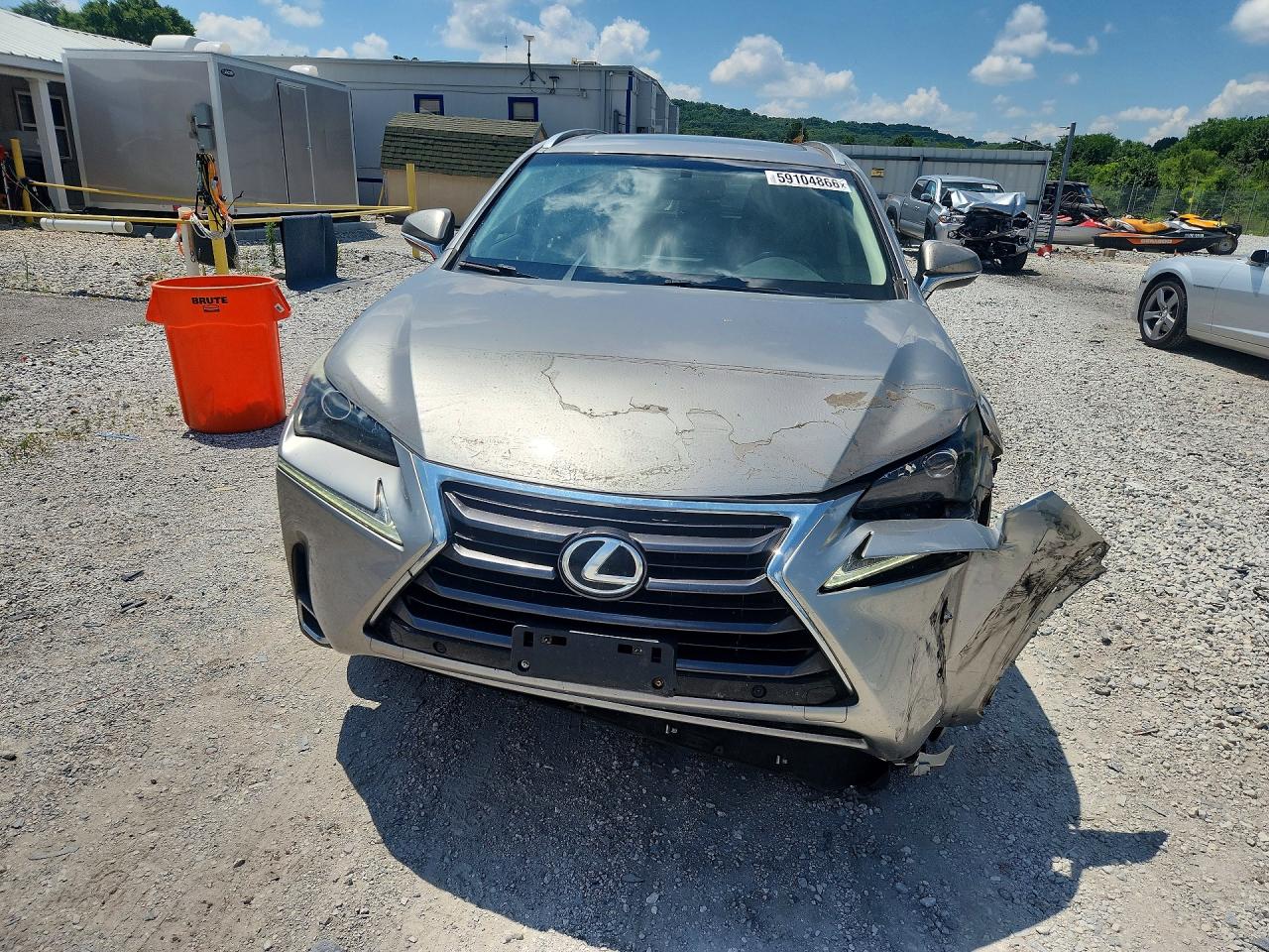 2015 Lexus Nx 200t Silver vin: JTJBARBZ4F2009025