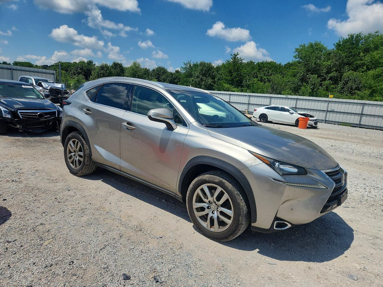 2015 Lexus Nx 200t Silver vin: JTJBARBZ4F2009025