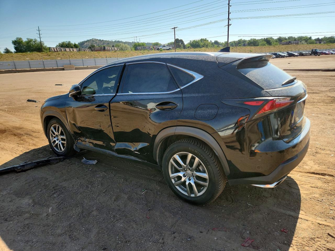 2015 Lexus Nx 200t Black vin: JTJBARBZ4F2035088