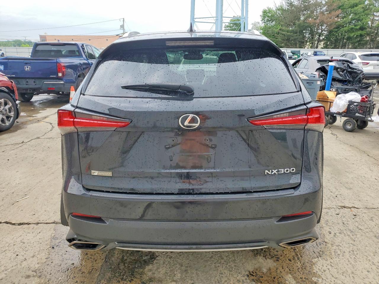 2019 Lexus Nx 300 F Sport Black vin: JTJBARBZ4K2188211