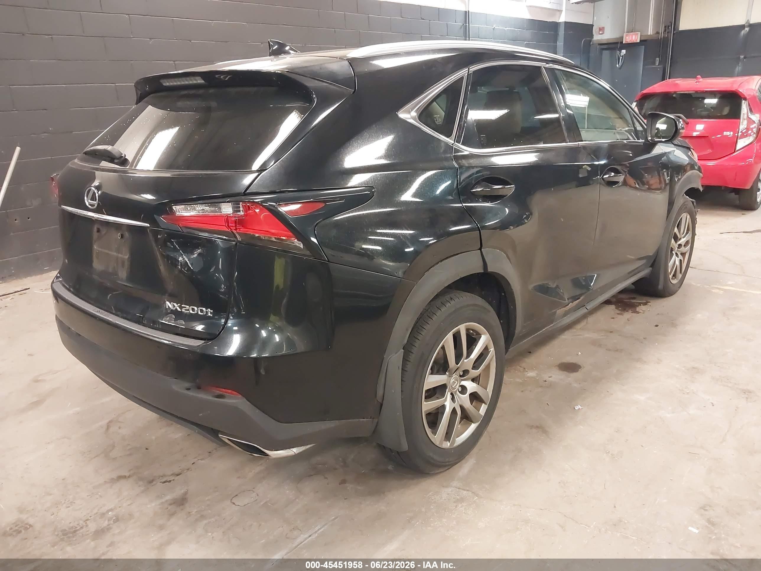 2015 Lexus Nx 200t   Black vin: JTJBARBZ5F2001497