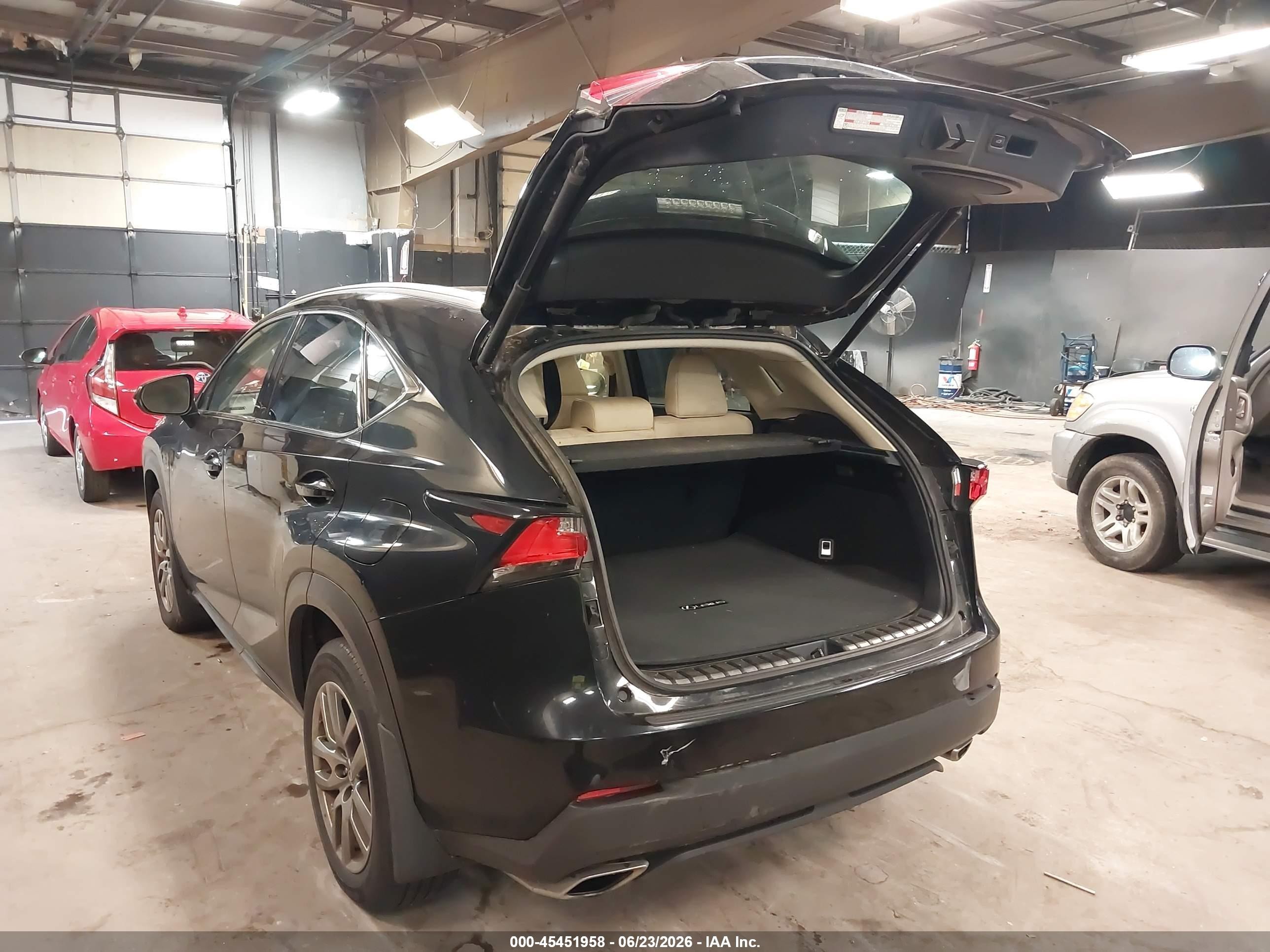 2015 Lexus Nx 200t   Black vin: JTJBARBZ5F2001497