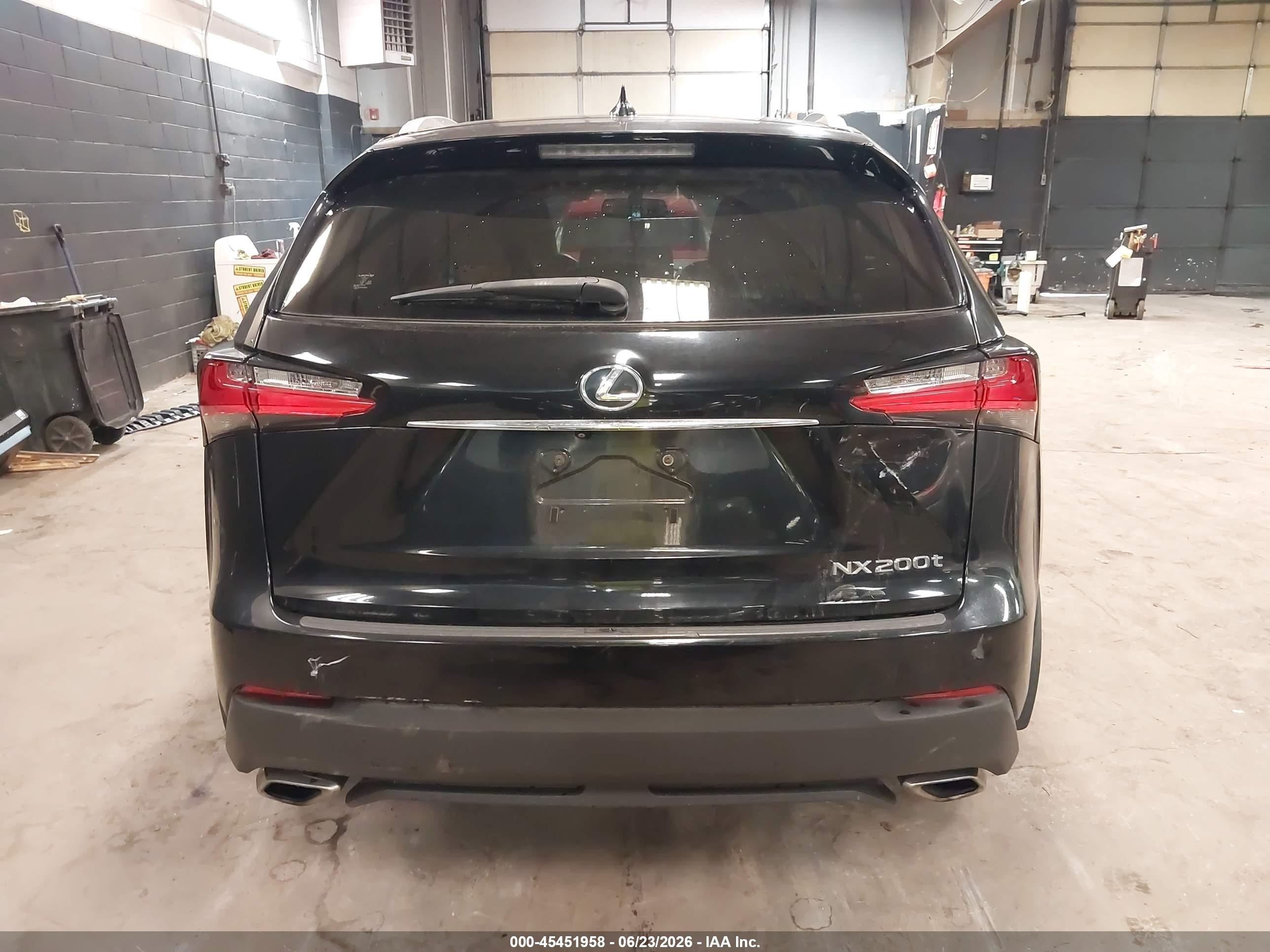 2015 Lexus Nx 200t   Black vin: JTJBARBZ5F2001497