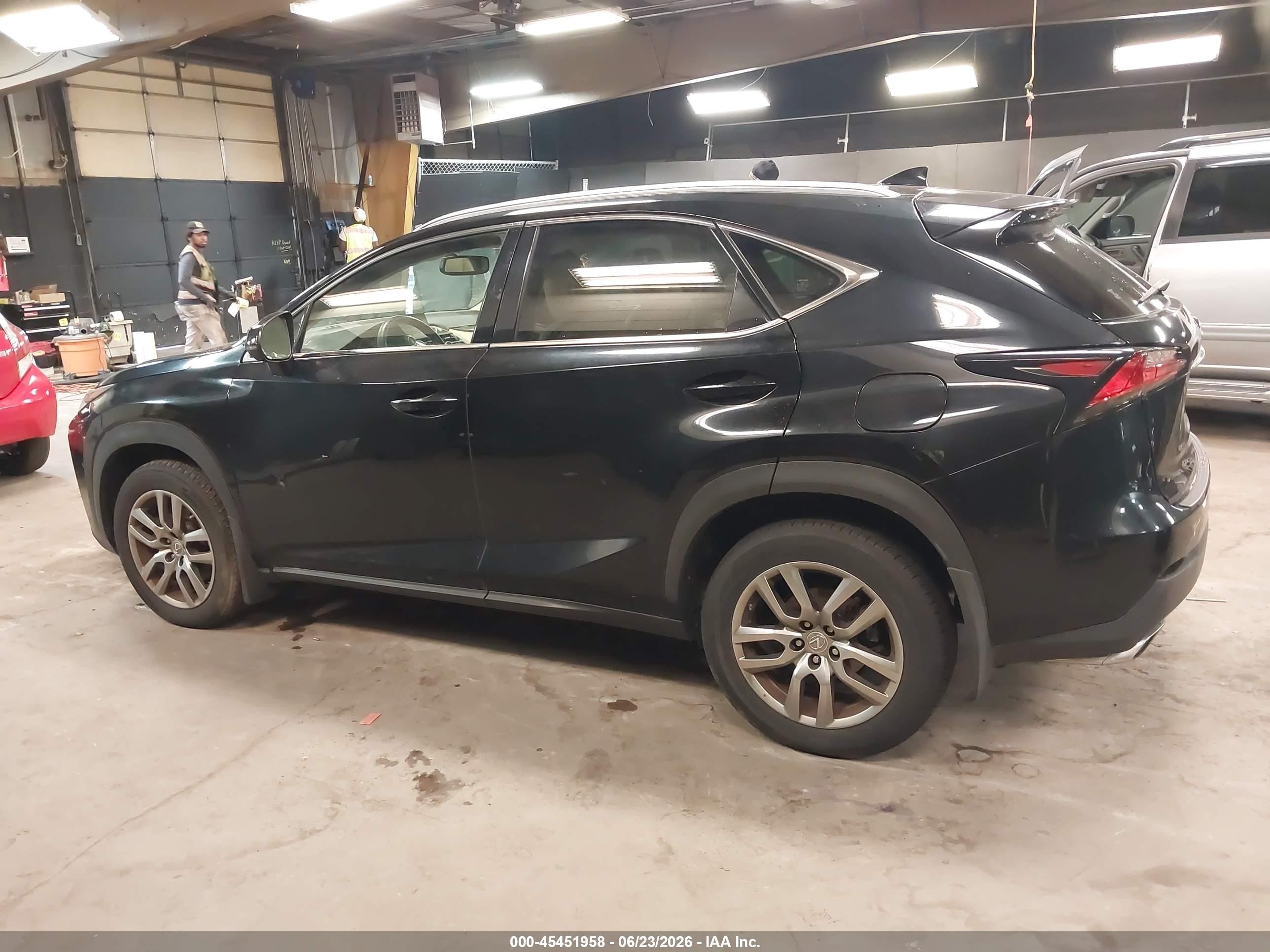 2015 Lexus Nx 200t   Black vin: JTJBARBZ5F2001497