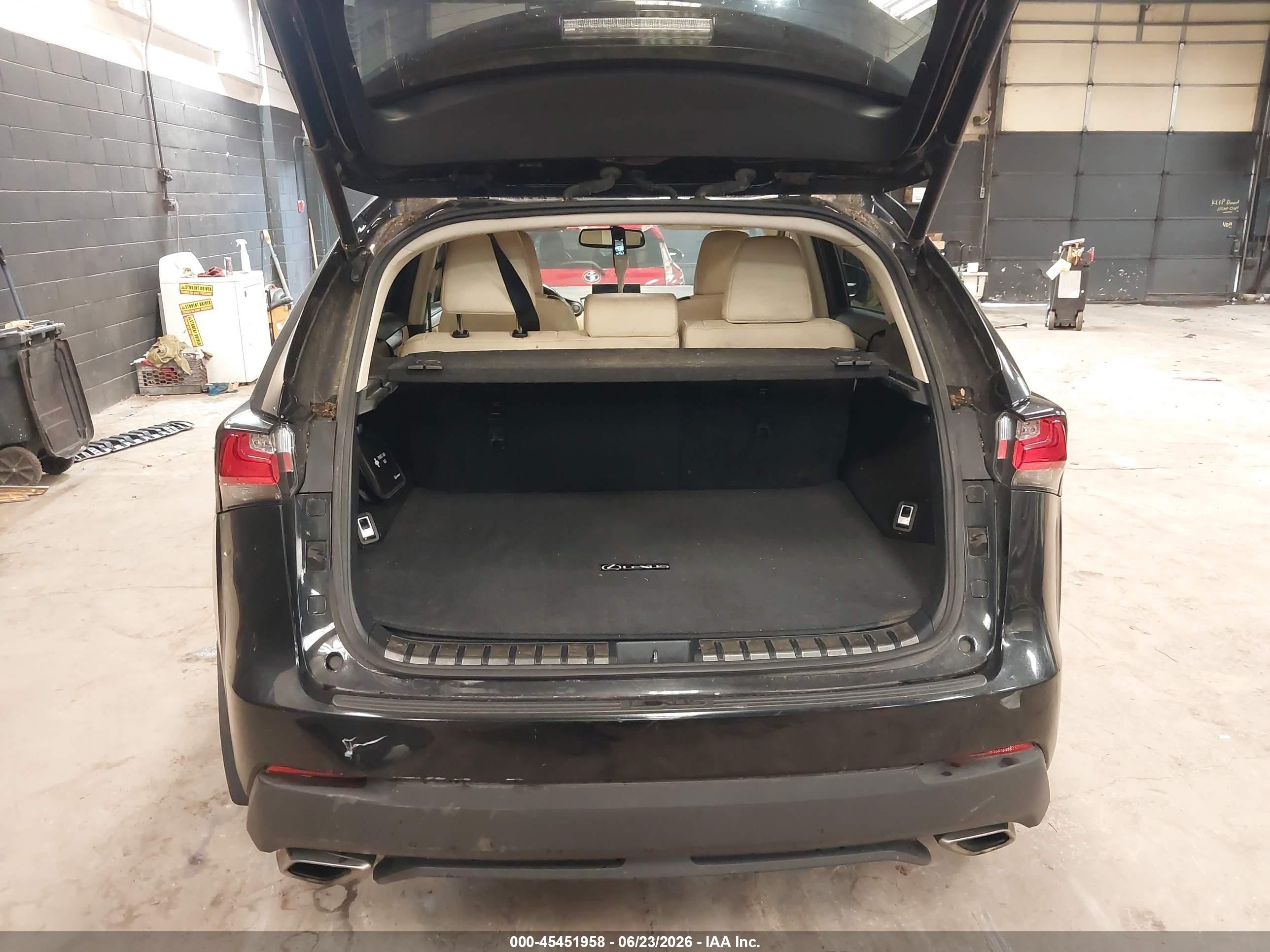 2015 Lexus Nx 200t   Black vin: JTJBARBZ5F2001497