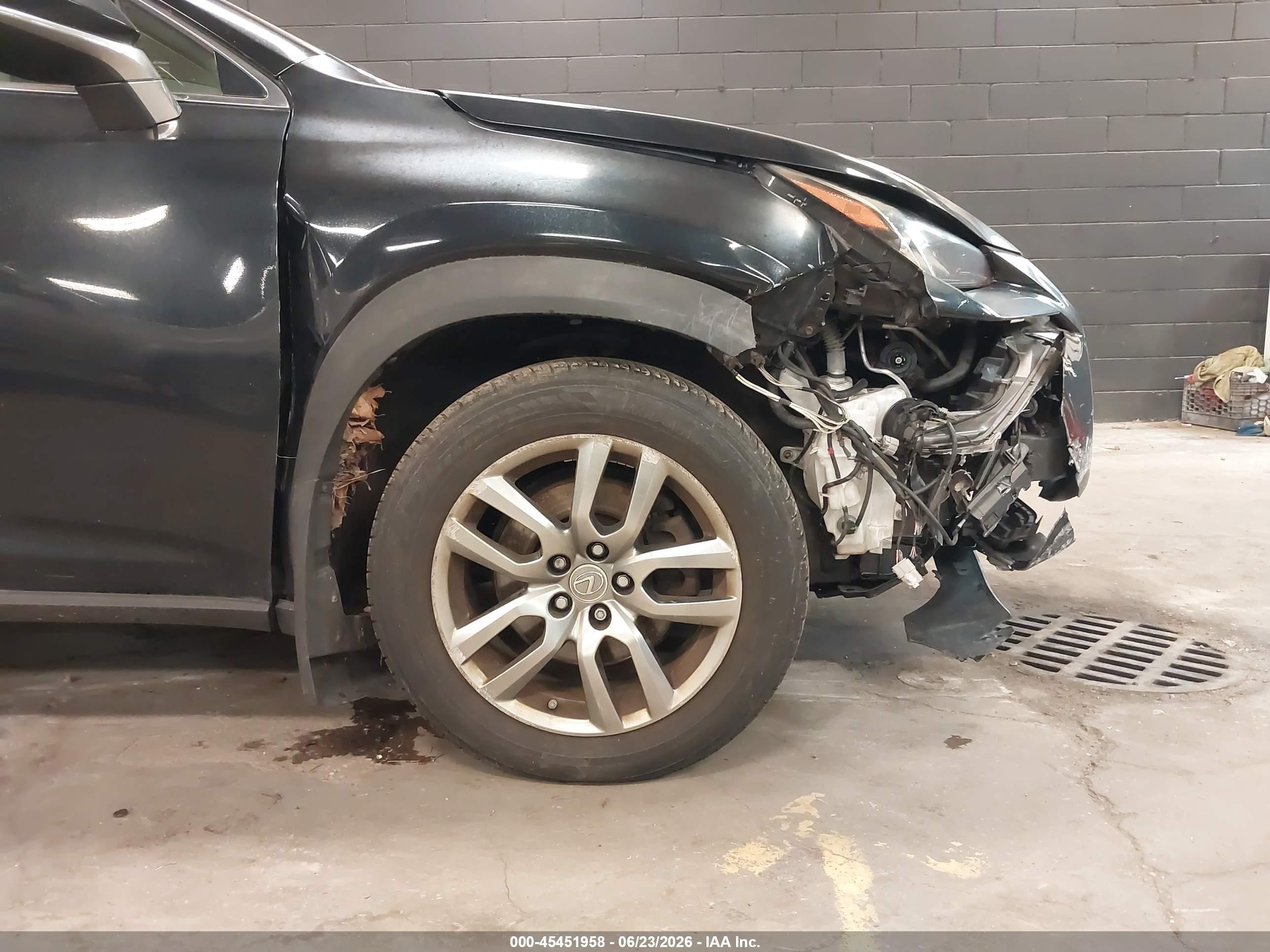 2015 Lexus Nx 200t   Black vin: JTJBARBZ5F2001497