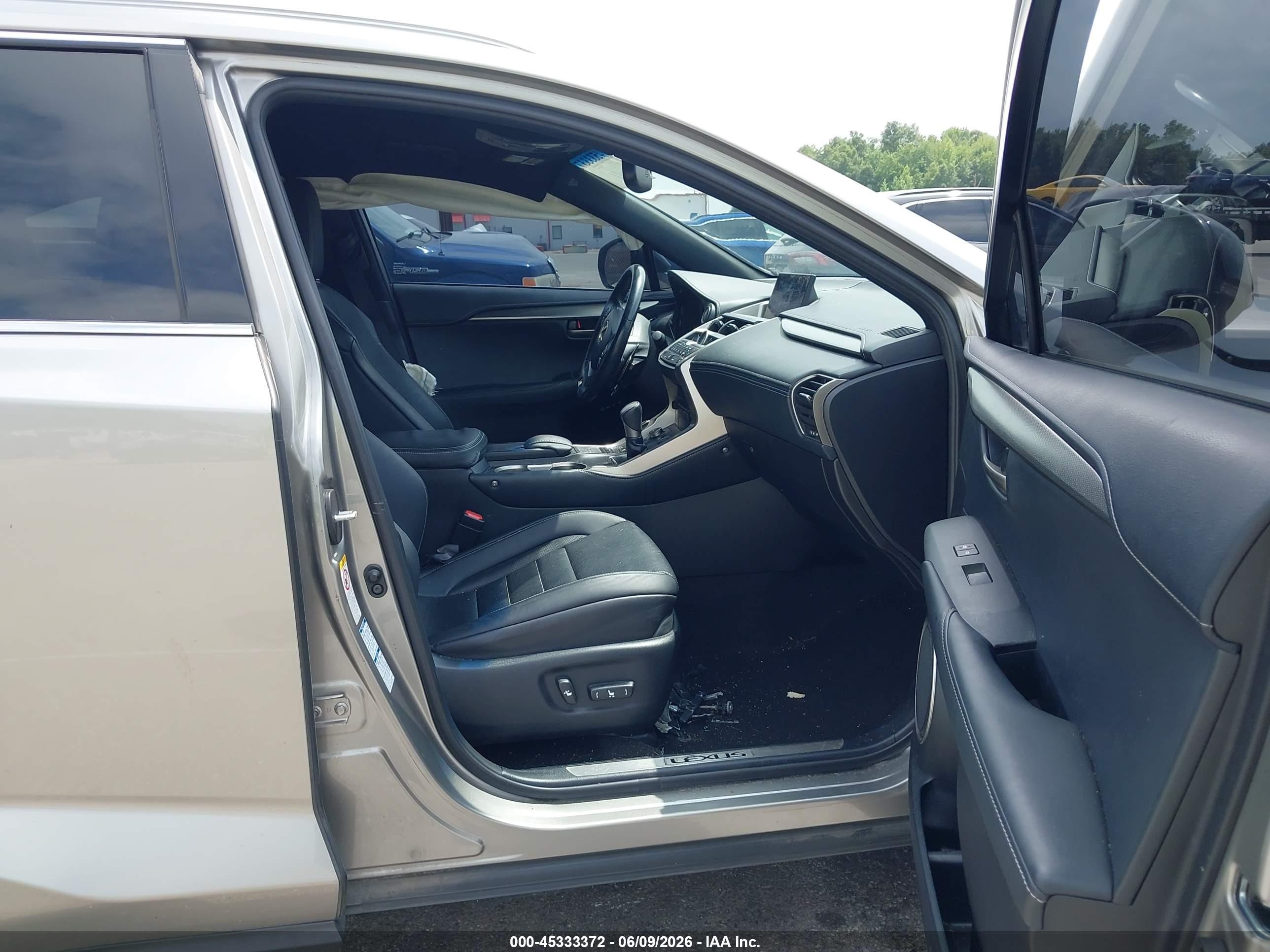 2015 Lexus Nx 200t F Sport Silver vin: JTJBARBZ5F2022625