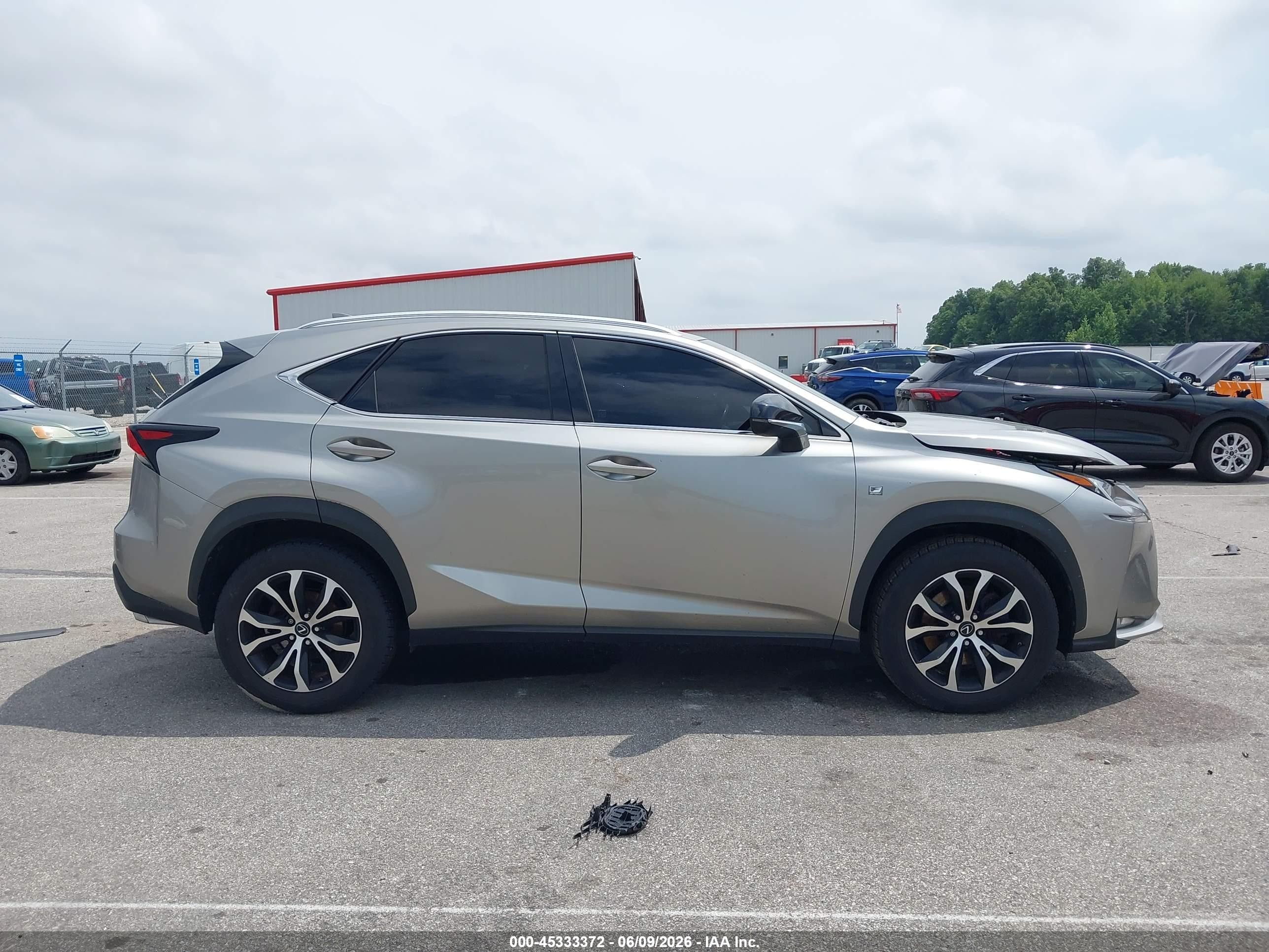 2015 Lexus Nx 200t F Sport Silver vin: JTJBARBZ5F2022625