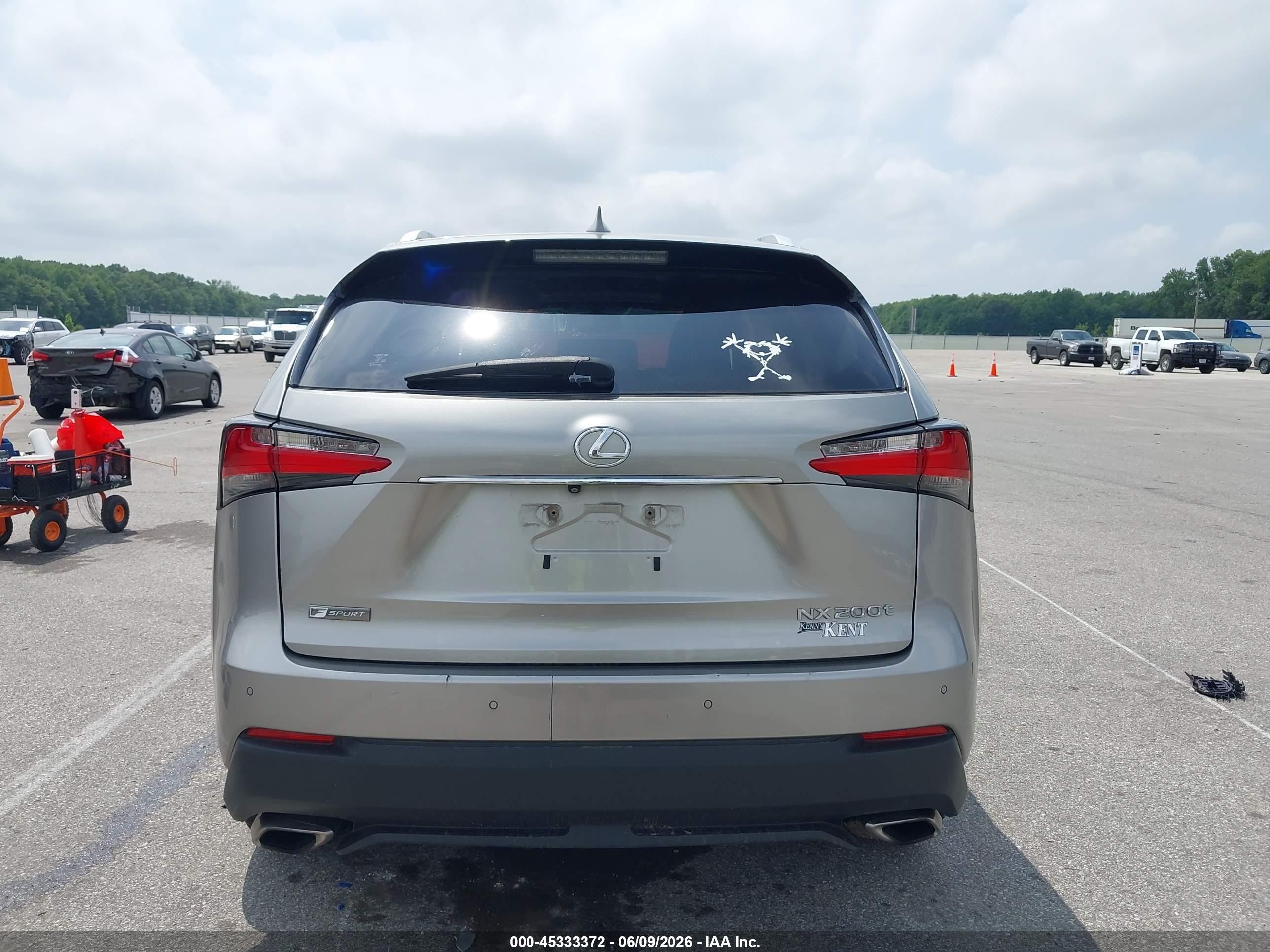 2015 Lexus Nx 200t F Sport Silver vin: JTJBARBZ5F2022625