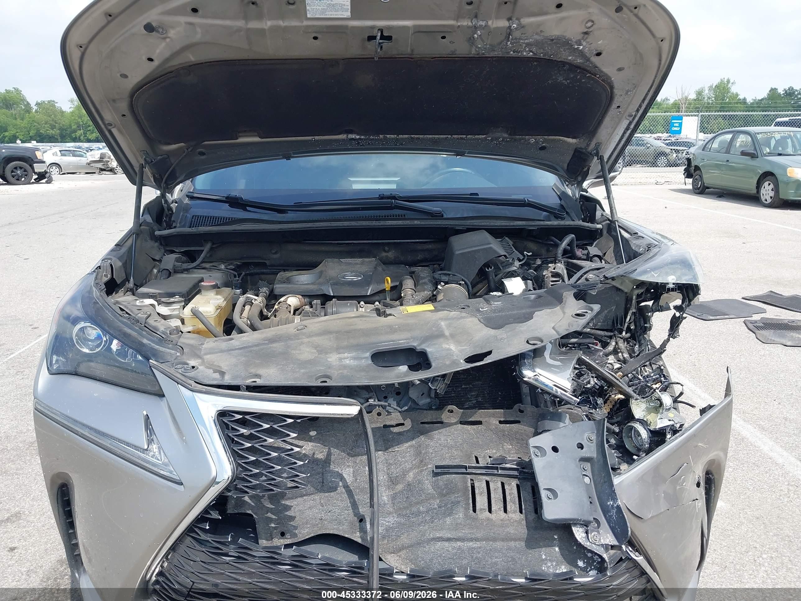 2015 Lexus Nx 200t F Sport Silver vin: JTJBARBZ5F2022625