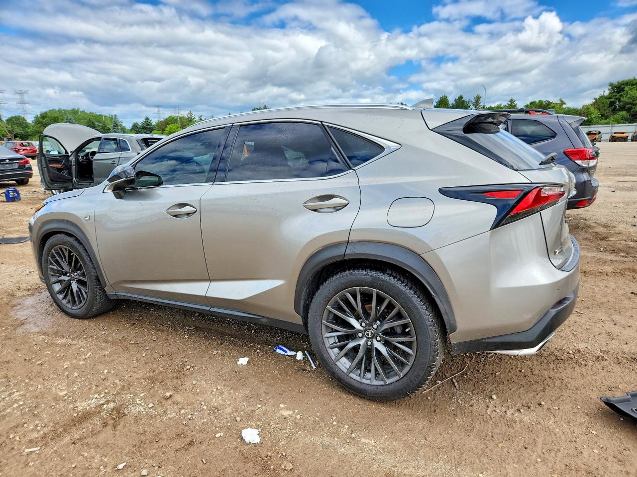 2015 Lexus Nx 200t Gray vin: JTJBARBZ5F2026531