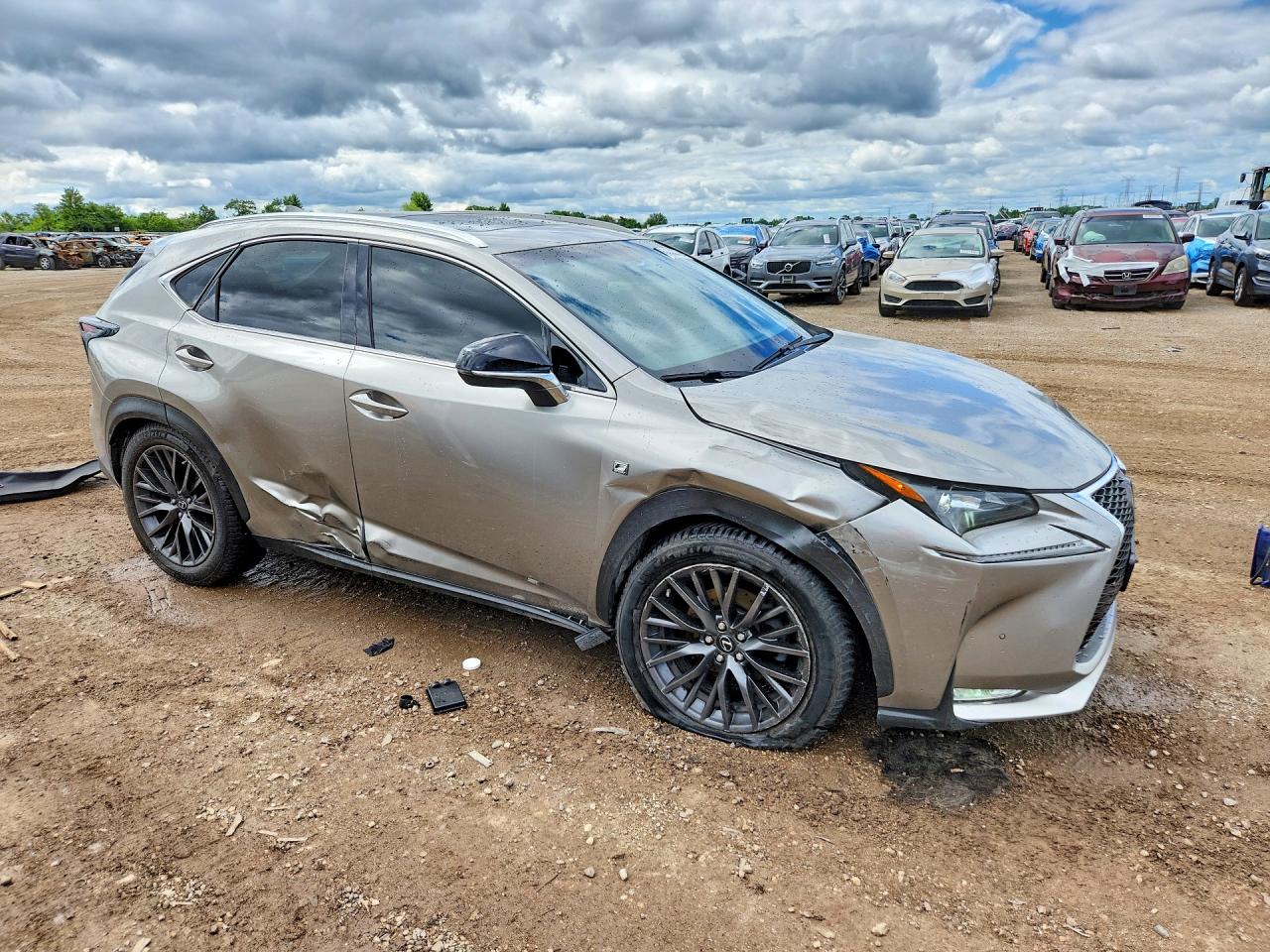 2015 Lexus Nx 200t Gray vin: JTJBARBZ5F2026531