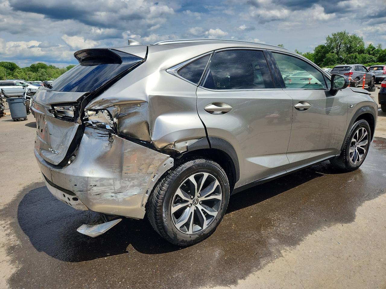2015 Lexus Nx 200t Gray vin: JTJBARBZ5F2029817