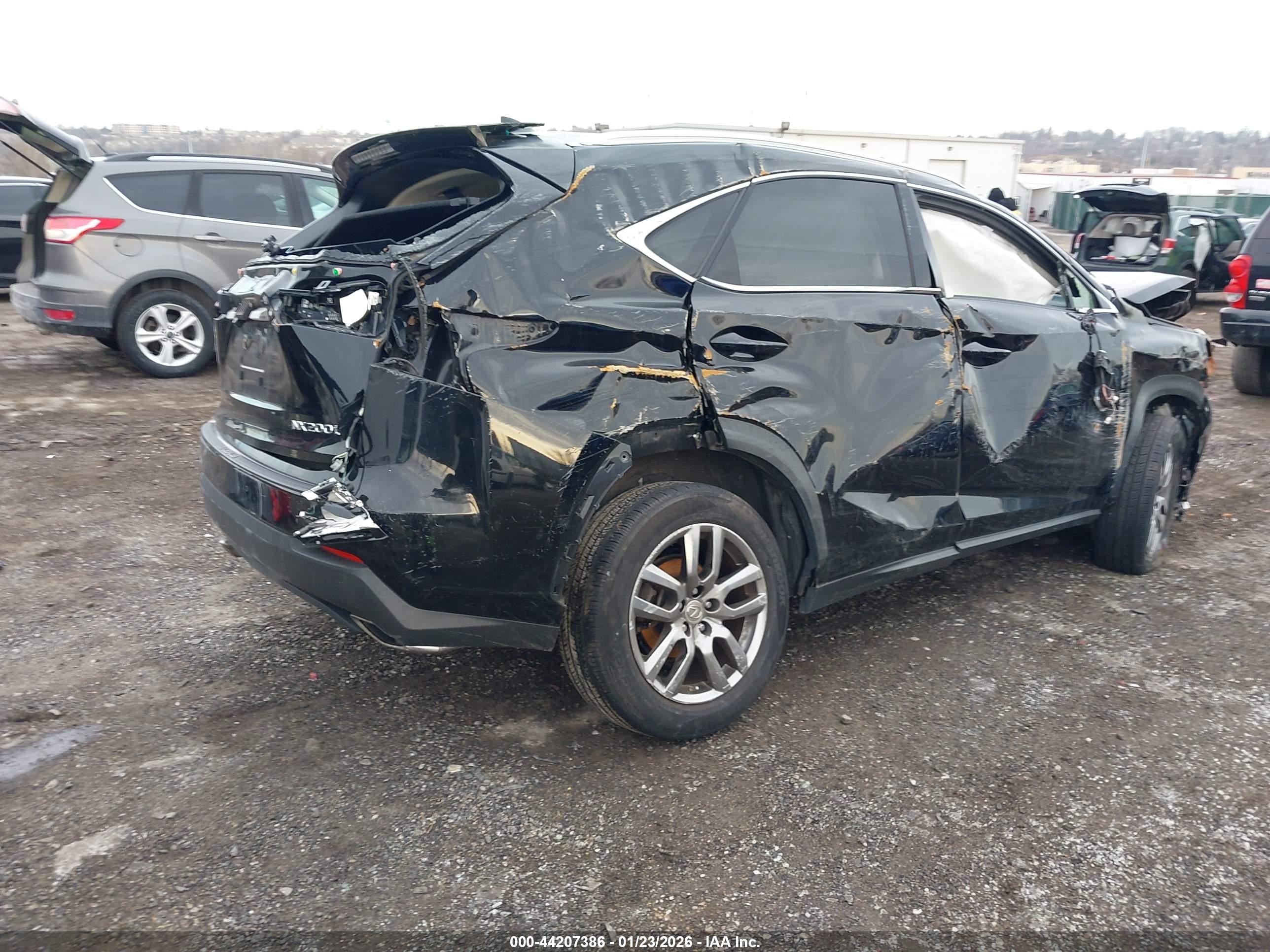 2015 Lexus Nx 200t   Black vin: JTJBARBZ5F2032250