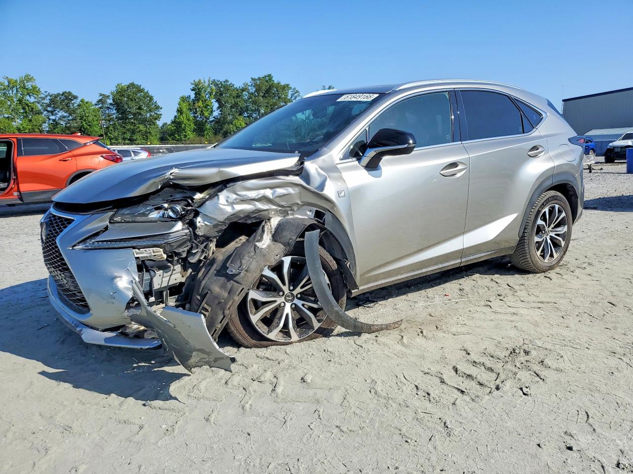 2015 Lexus Nx 200t Silver vin: JTJBARBZ5F2038954