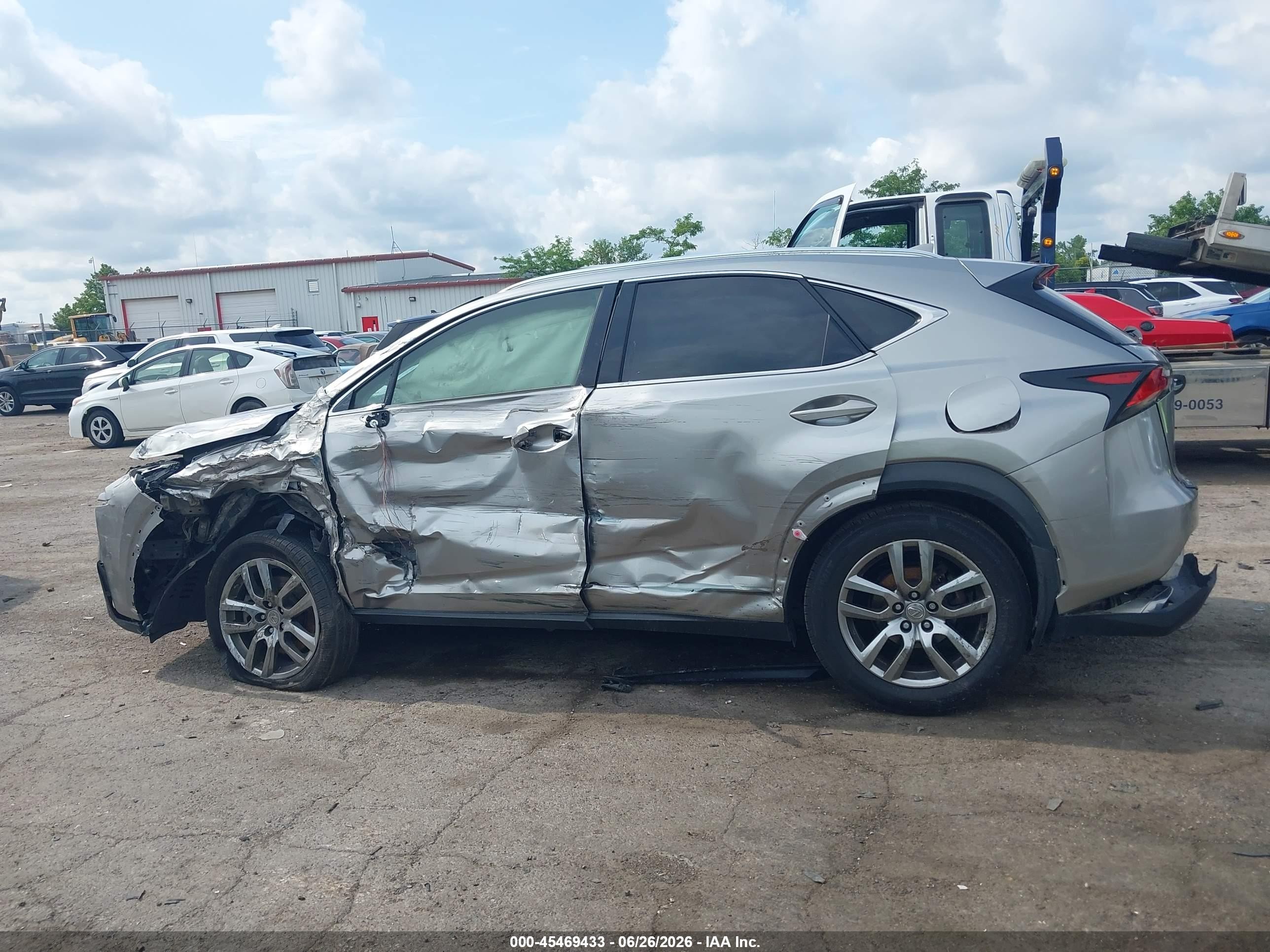 2015 Lexus Nx 200t   Silver vin: JTJBARBZ5F2042034